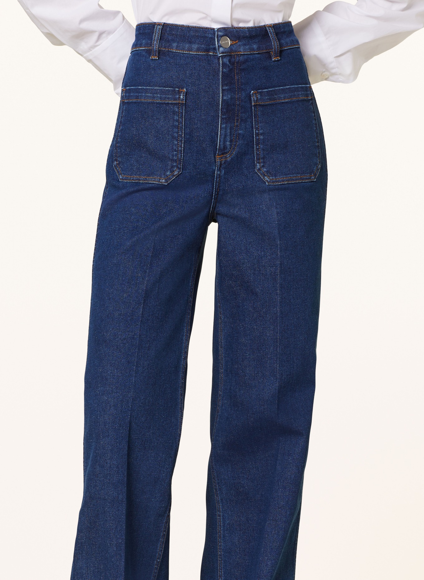 IVY OAK Flared Jeans POLLIANA, Farbe: BL871 Indigo Denim (Bild 5)