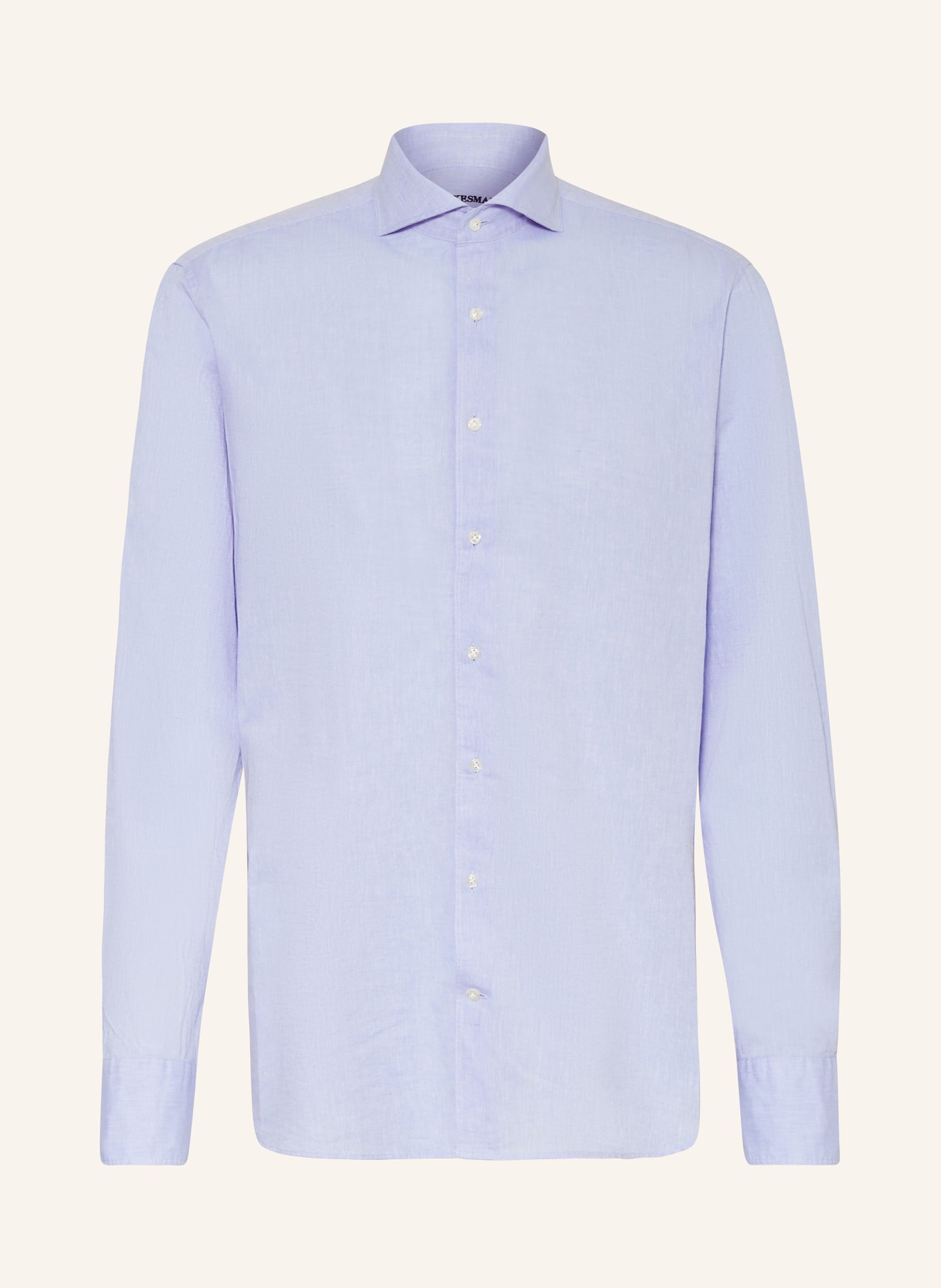 STROKESMAN'S Shirt regular fit with linen, Color: LIGHT BLUE (Image 1)