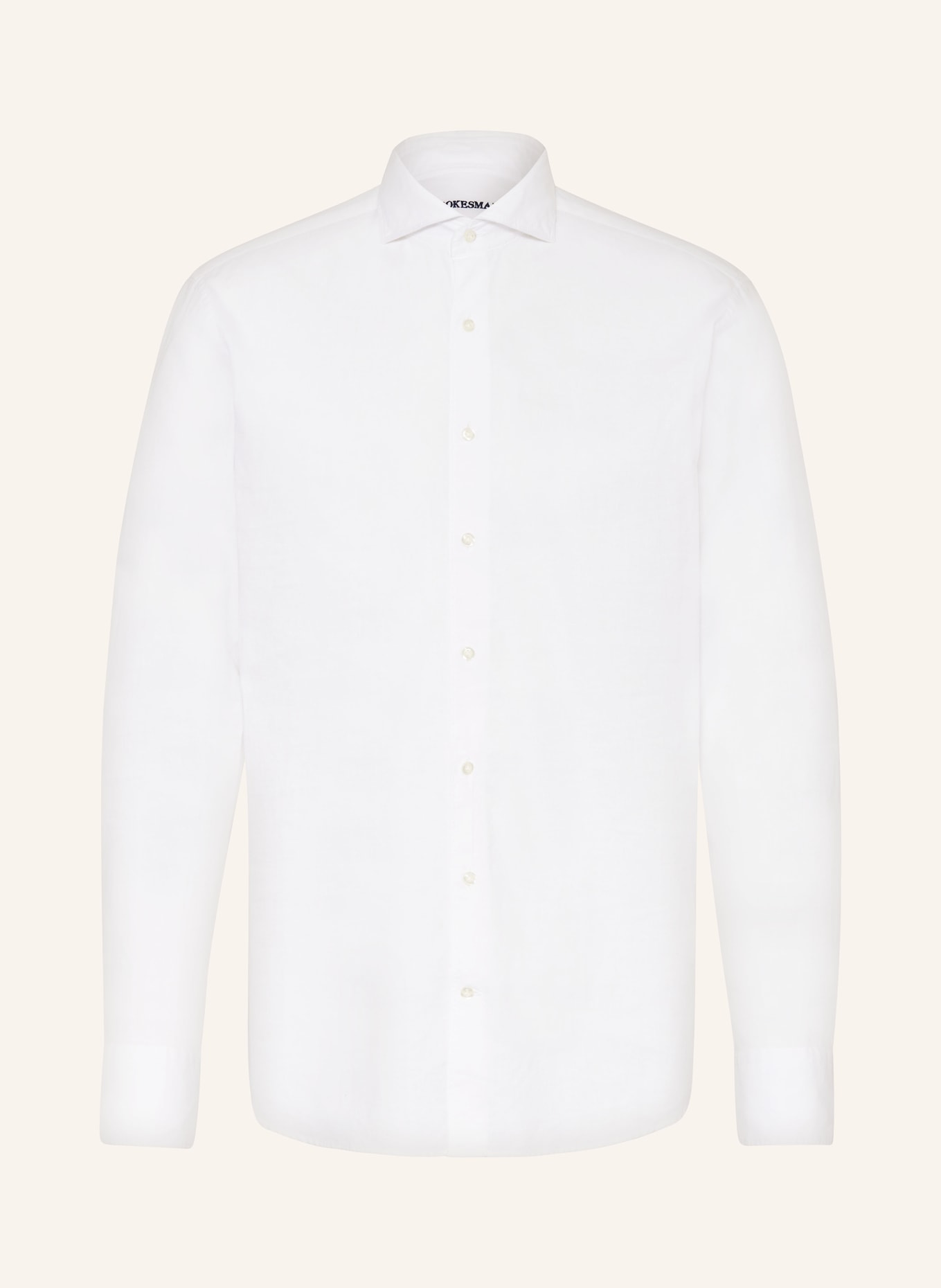 STROKESMAN'S Hemd Regular Fit mit Leinen, Farbe: WEISS (Bild 1)