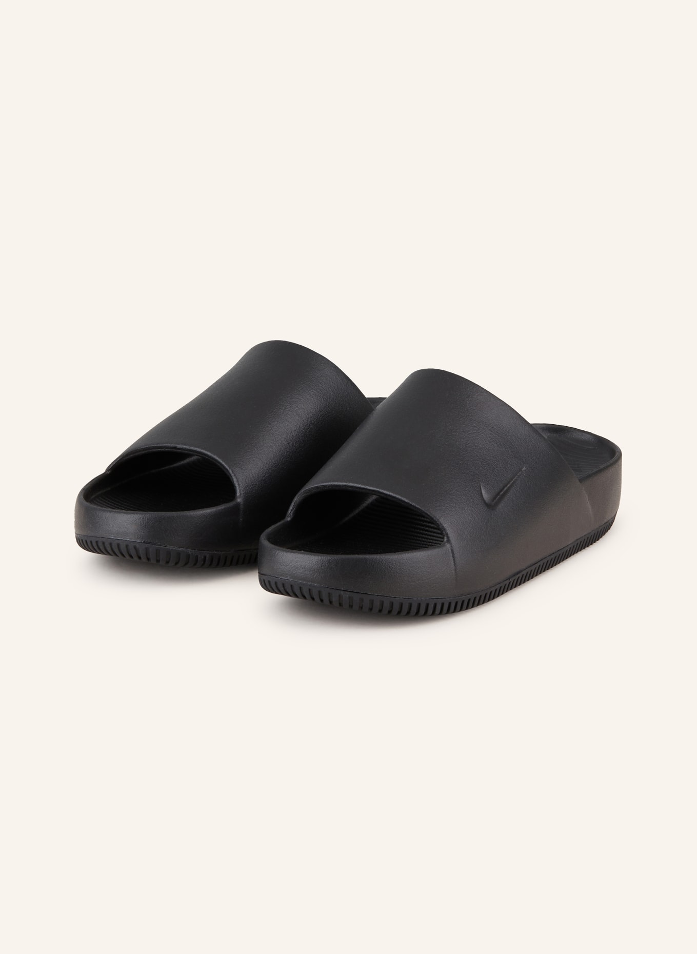 Nike Pantoletten CALM SLIDE: SCHWARZ