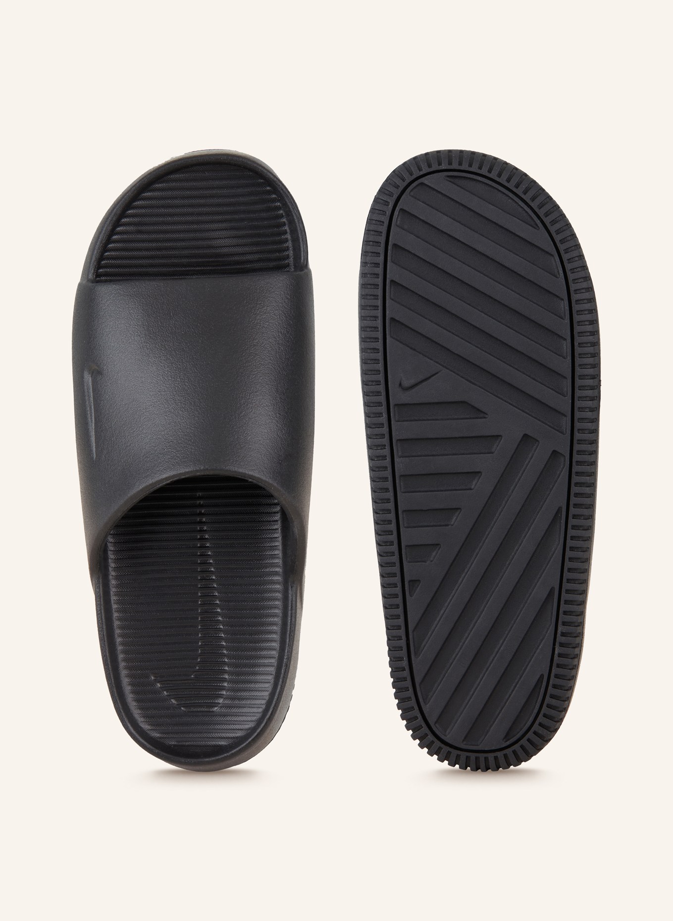 Nike Pantoletten CALM SLIDE: SCHWARZ