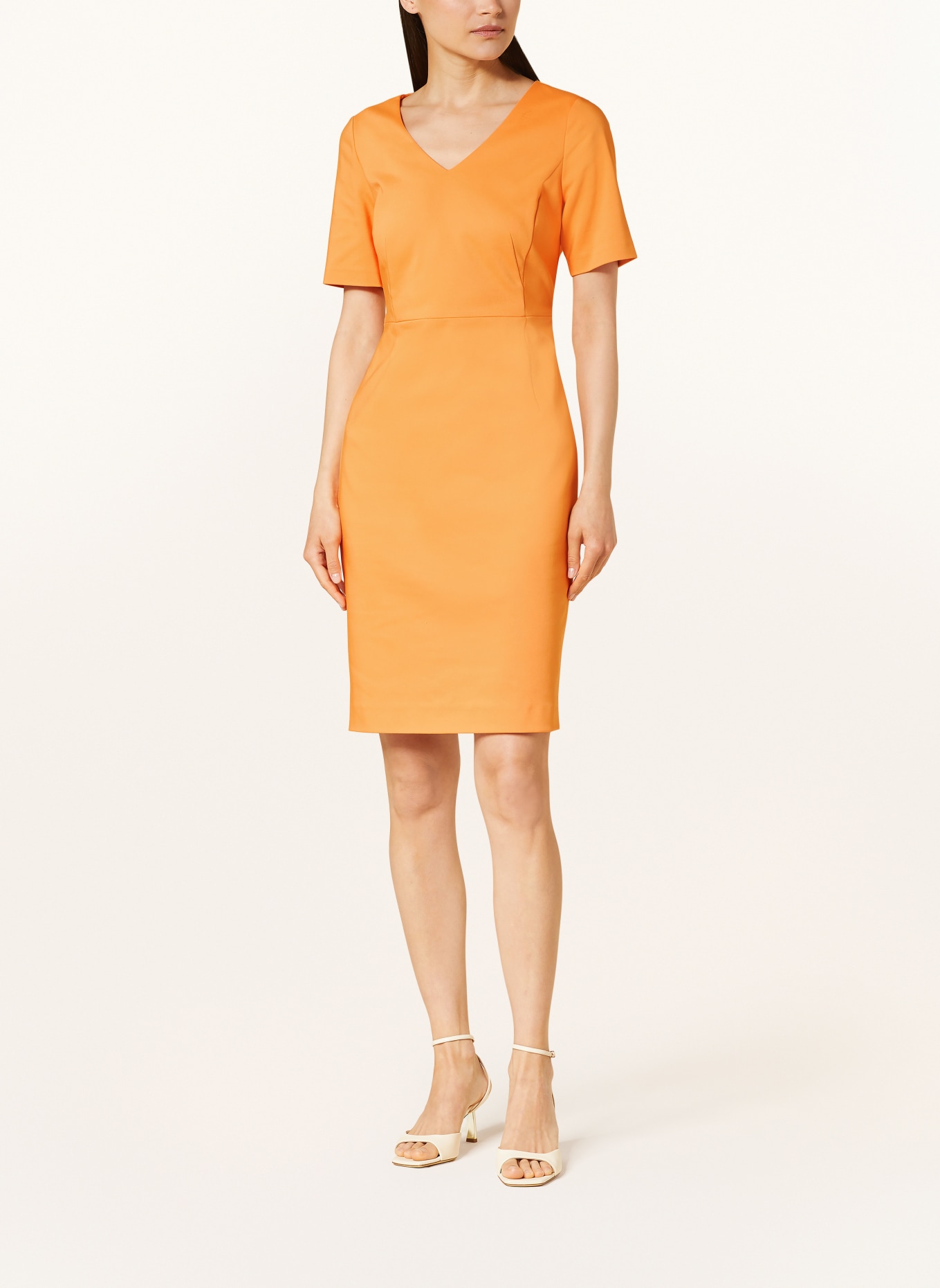 comma Sheath dress, Color: ORANGE (Image 2)