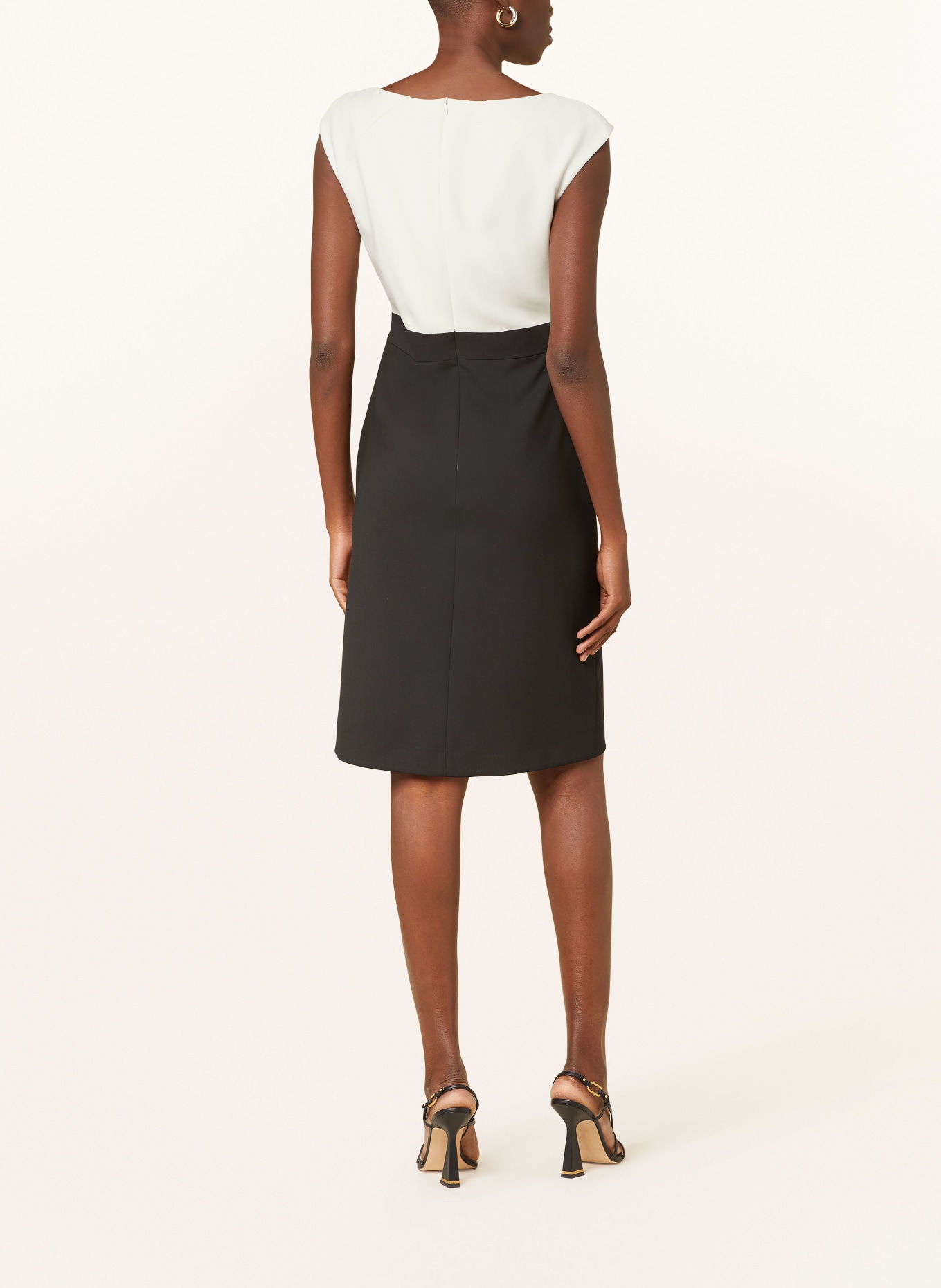 s.Oliver BLACK LABEL Sheath dress, Color: WHITE/ BLACK (Image 3)