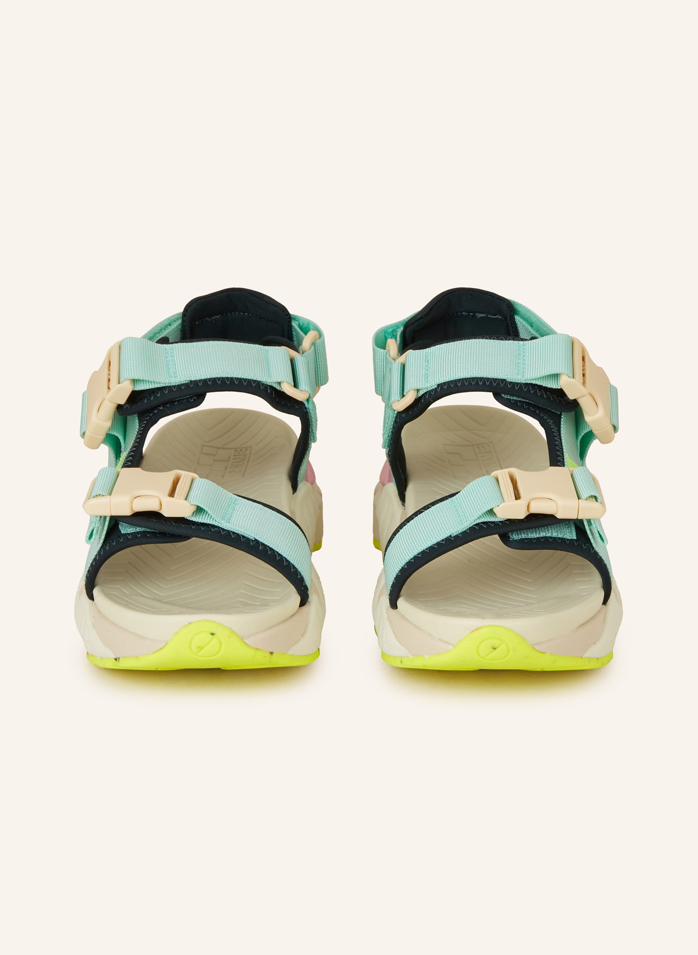 NO NAME Platform sandals KRAZEE, Color: MINT/ PINK (Image 3)