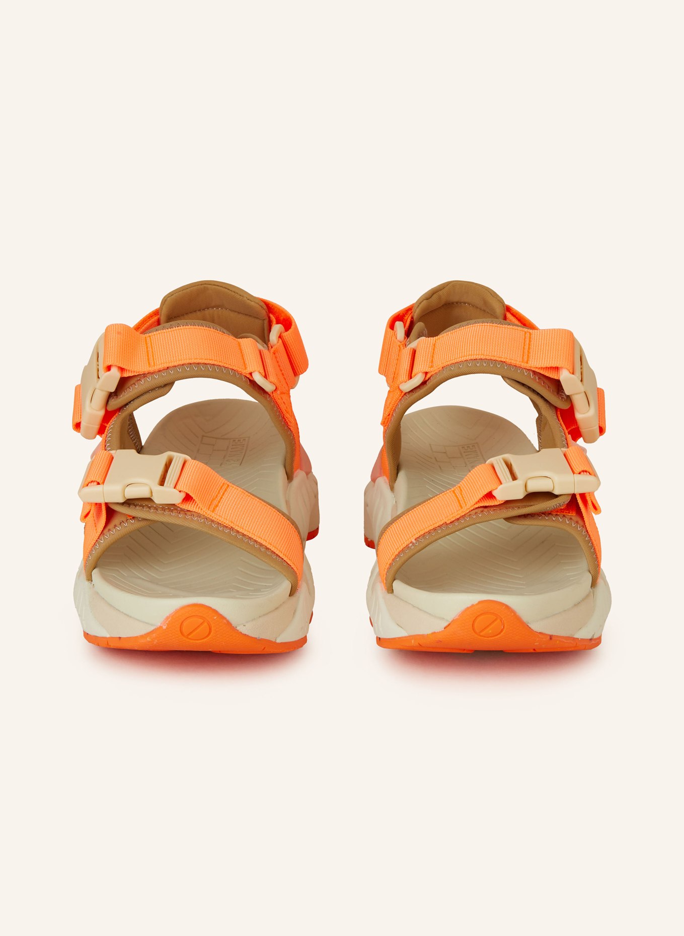 NO NAME Sandals KRAZEE, Color: CAMEL/ NEON ORANGE (Image 3)