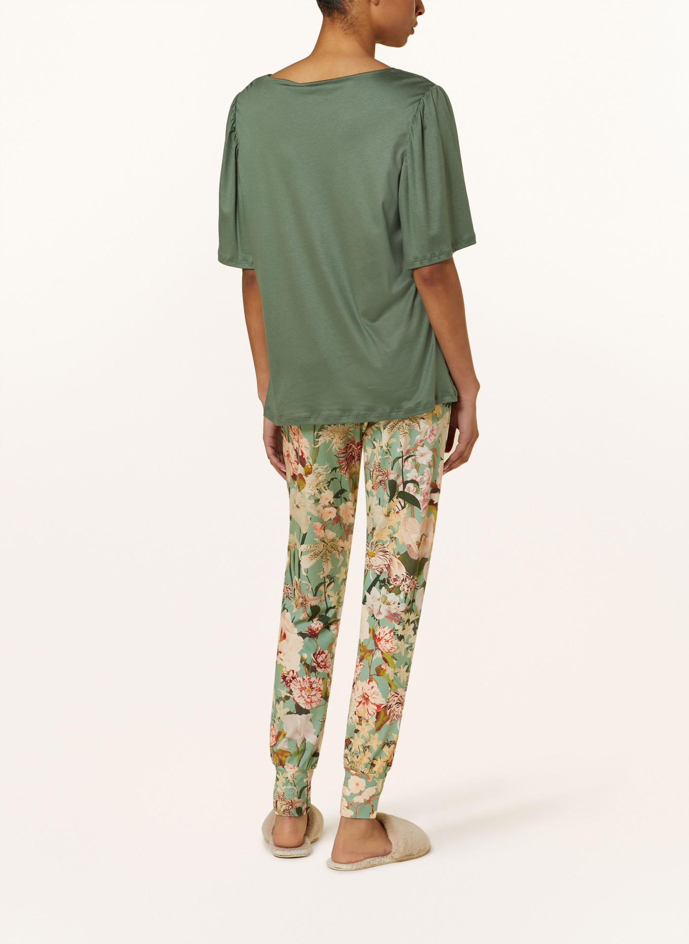 CALIDA Pyžamové tričko FAVOURITES HEALING, Barva: ZELENÁ (Obrázek 3)