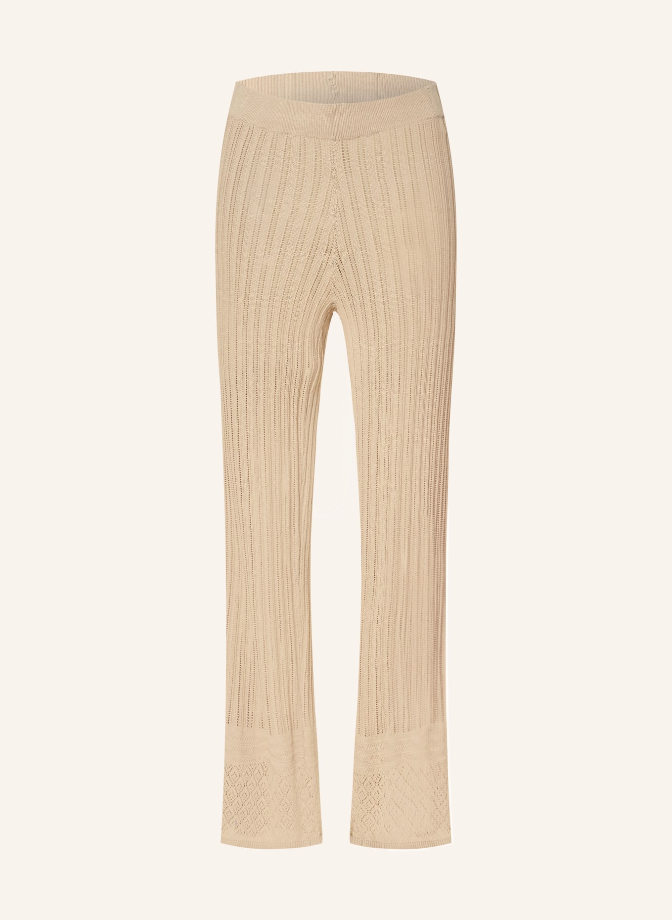 SOMETHINGNEW Knit trousers SNRAYEE, Color: BEIGE (Image 1)