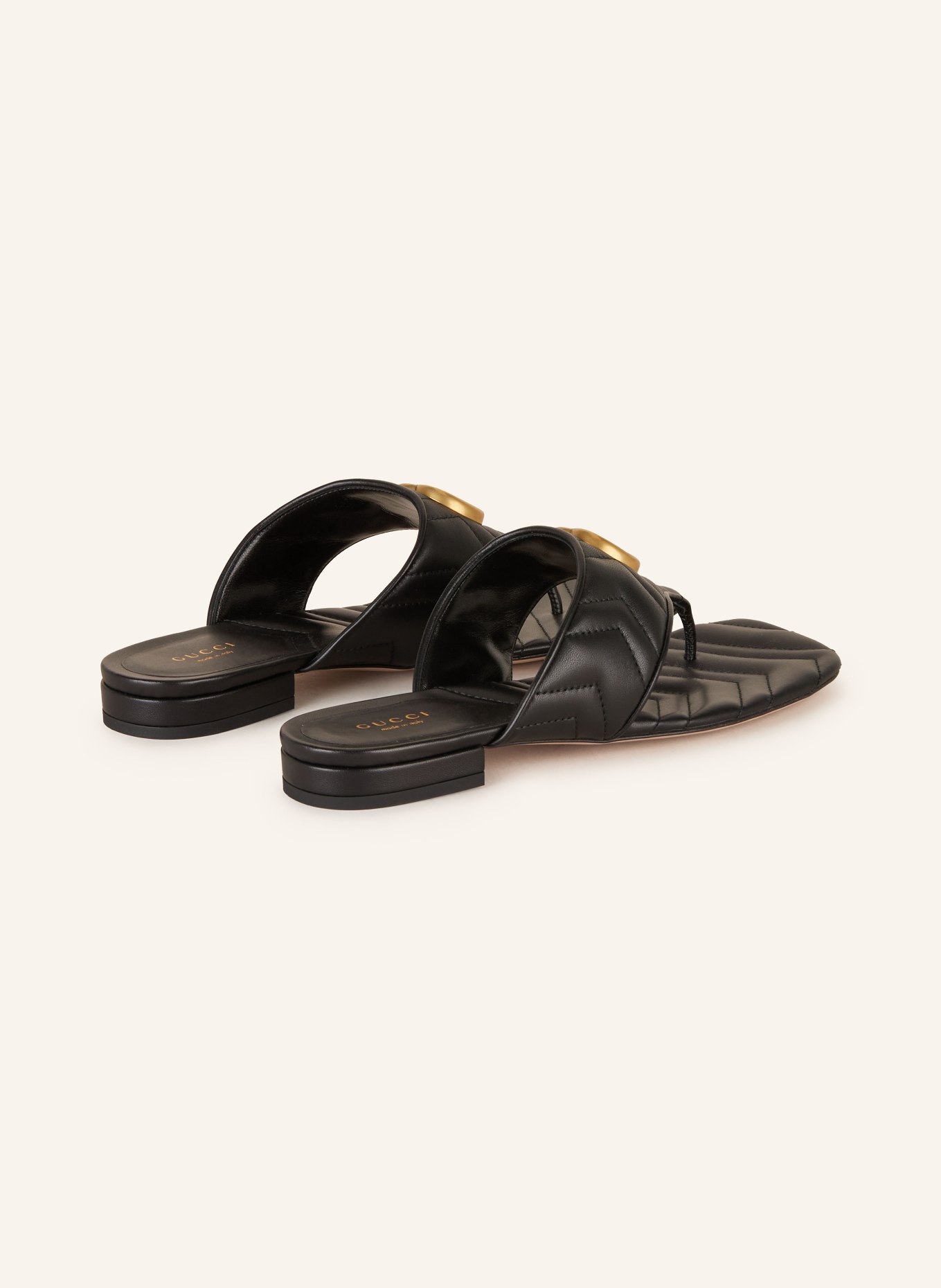 GUCCI Zehentrenner: 1000 NERO/NERO