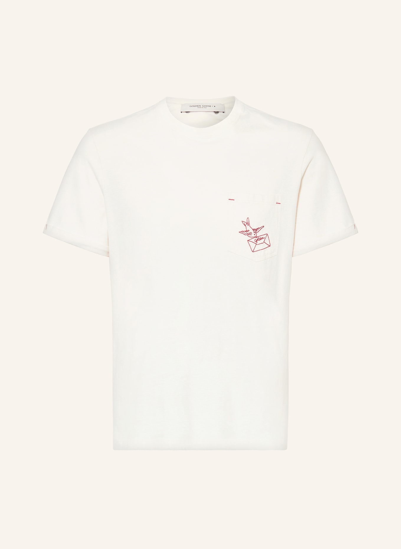 GOLDEN GOOSE T-shirt JOURNEY, Color: WHITE (Image 1)