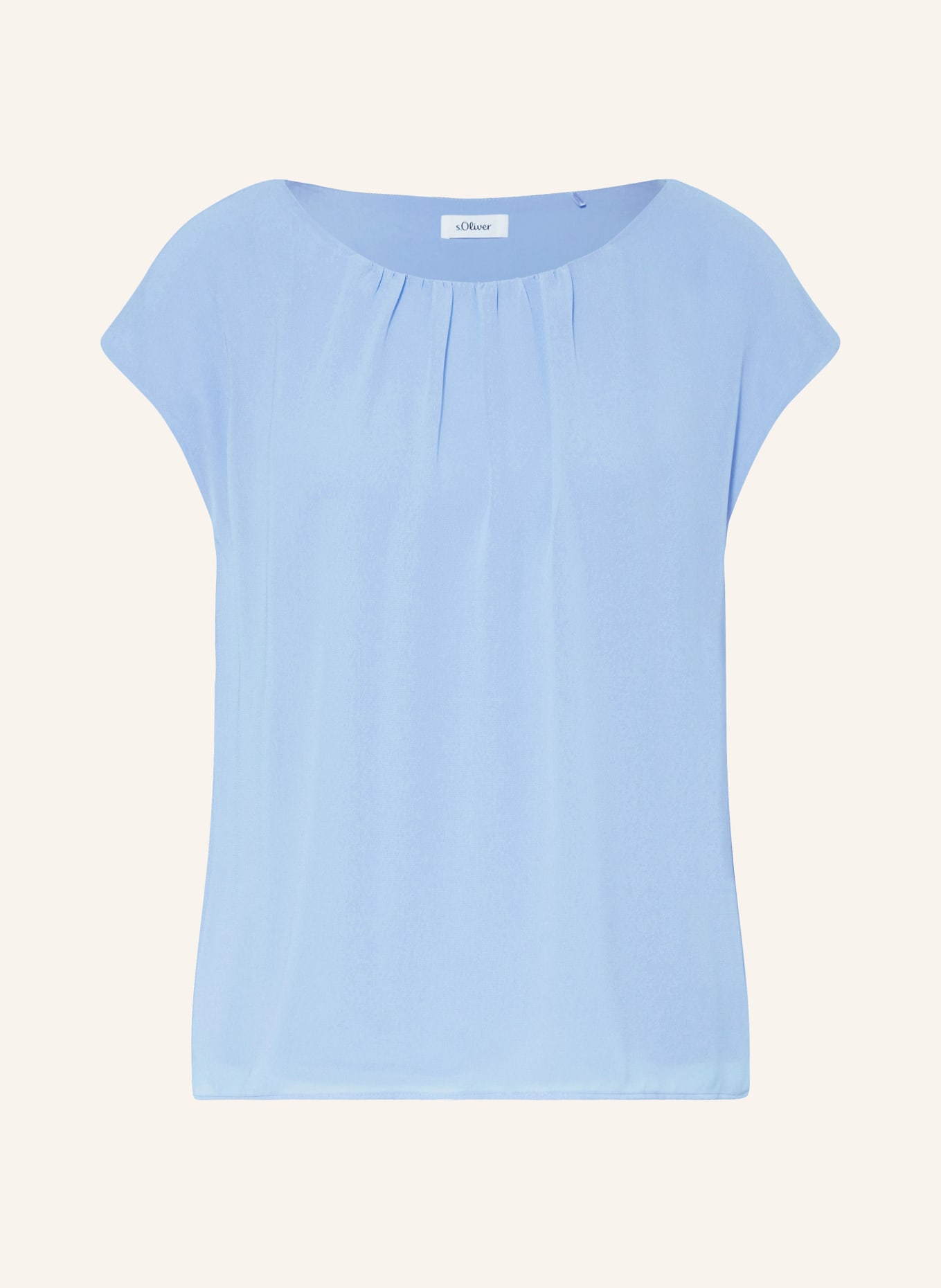 s.Oliver BLACK LABEL Blouse top, Color: BLUE/ WHITE/ NEON BLUE (Image 1)