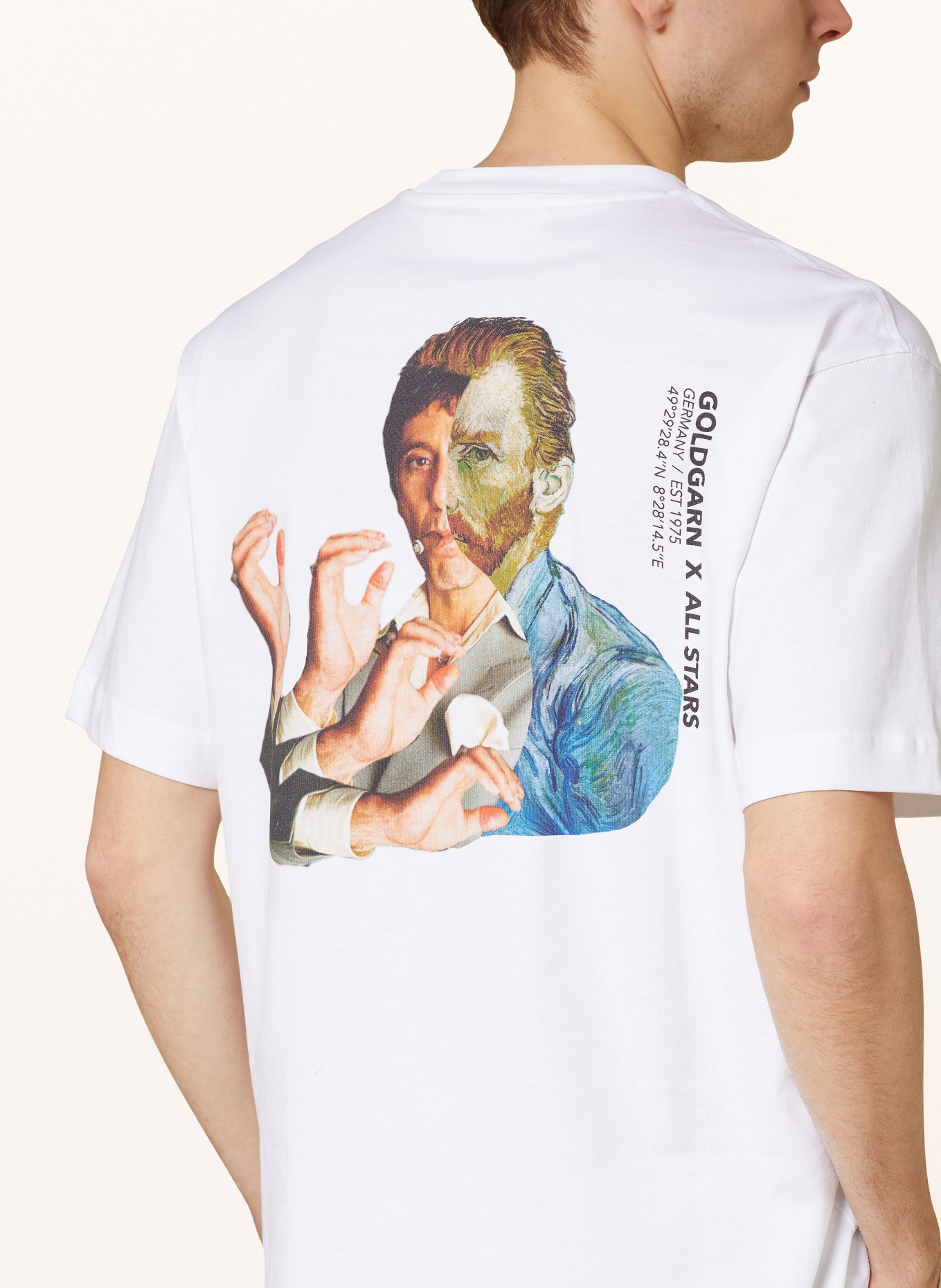 GOLDGARN DENIM T-shirt THE AL PACINO TEE, Color: WHITE (Image 4)