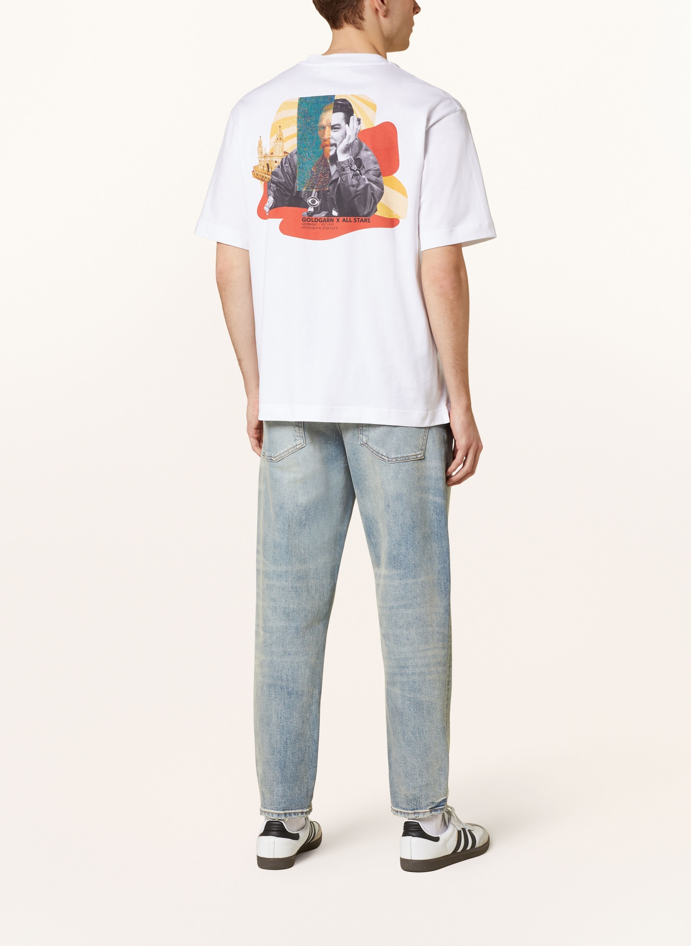 GOLDGARN DENIM T-shirt THE CHE TEE, Color: WHITE (Image 2)
