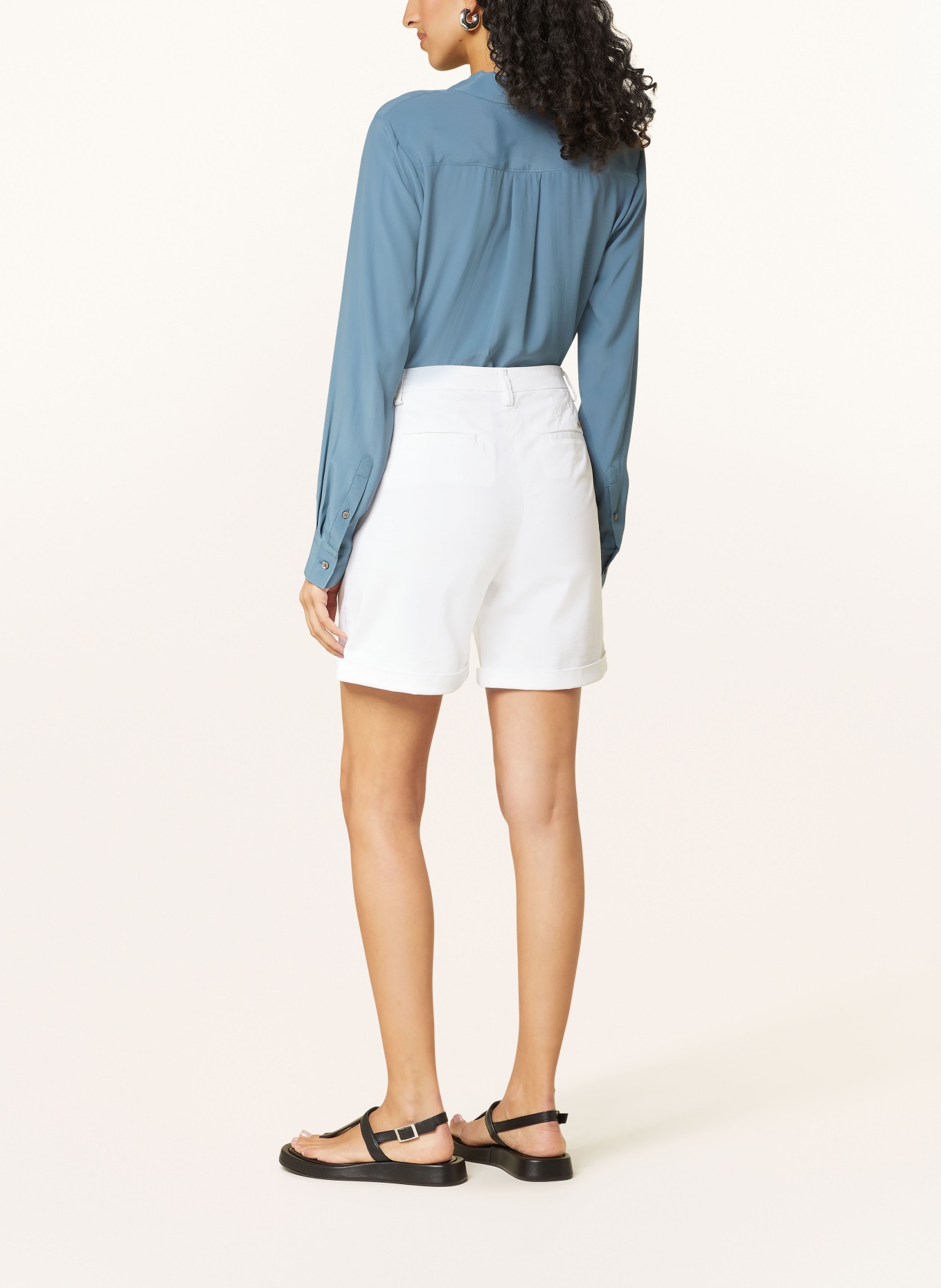 MASON'S Shorts JACQUELINE CURVIE, Color: WHITE (Image 3)