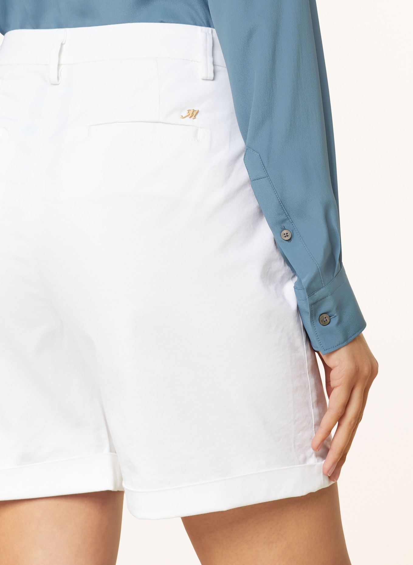 MASON'S Shorts JACQUELINE CURVIE, Color: WHITE (Image 5)
