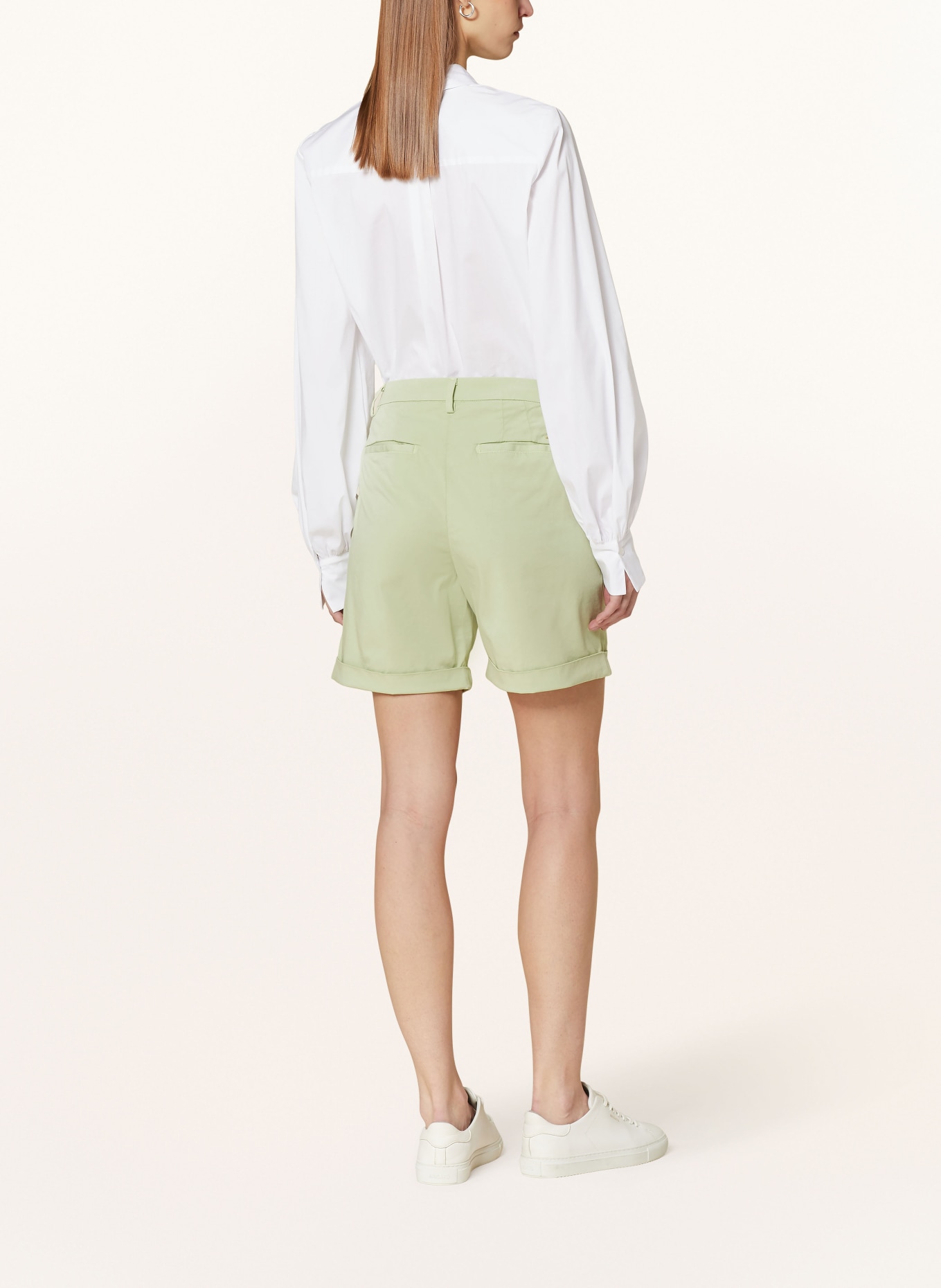 MASON'S Shorts JACQUELINE CURVIE, Color: LIGHT GREEN (Image 3)