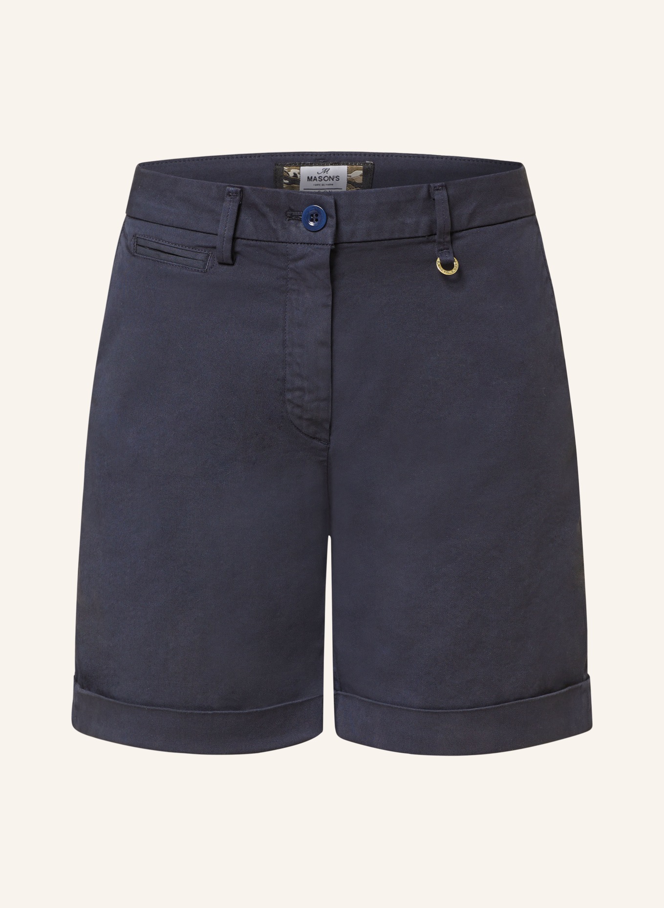 MASON'S Shorts JACQUELINE CURVIE, Color: DARK BLUE (Image 1)