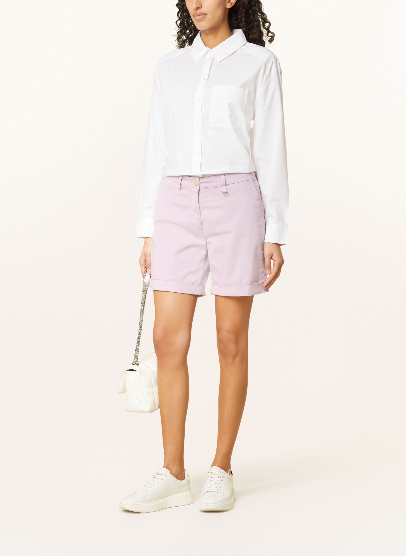 MASON'S Shorts JACQUELINE CURVIE, Color: LIGHT PURPLE (Image 2)