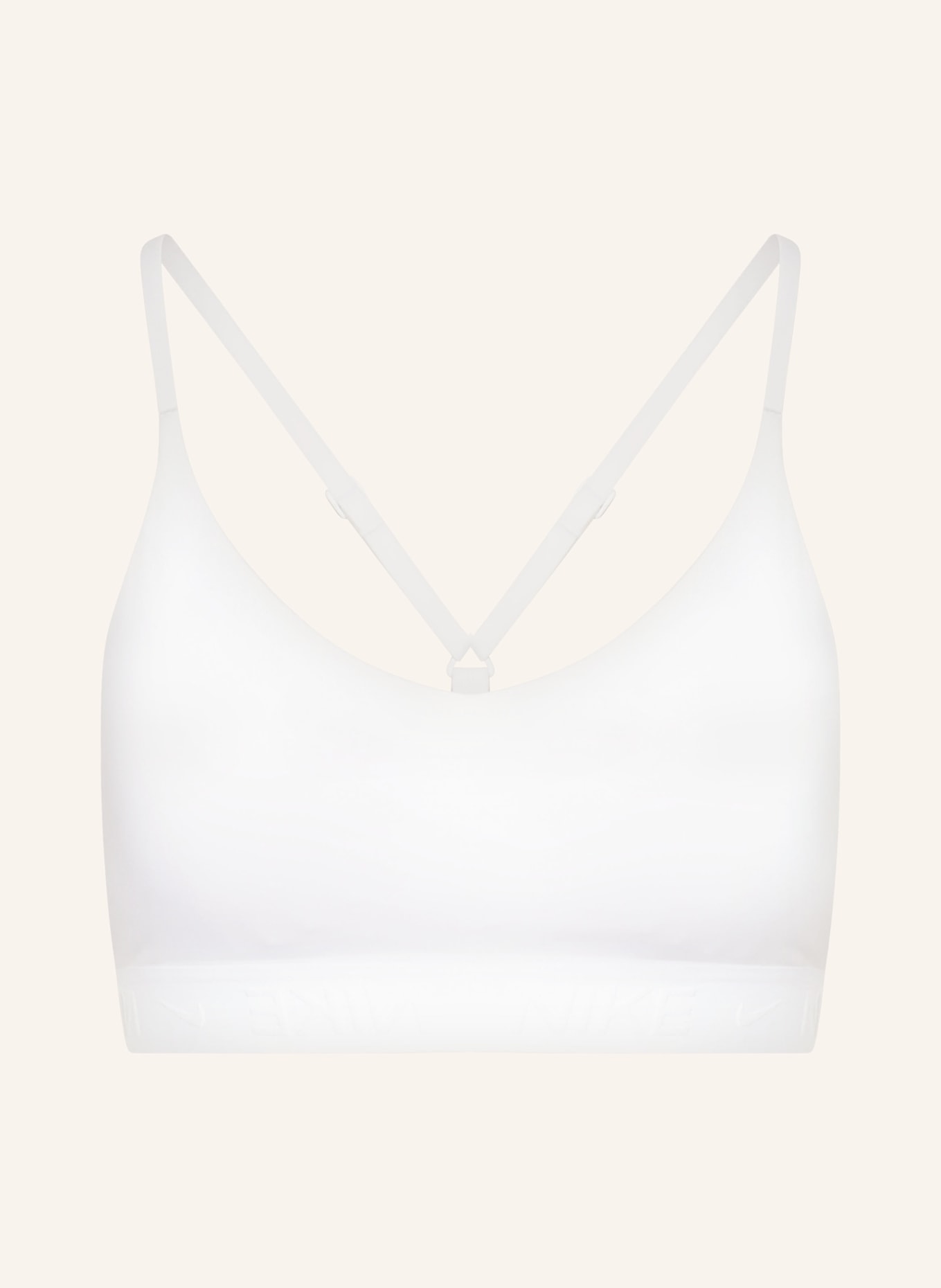Nike Sports bra INDY, Color: WHITE (Image 1)