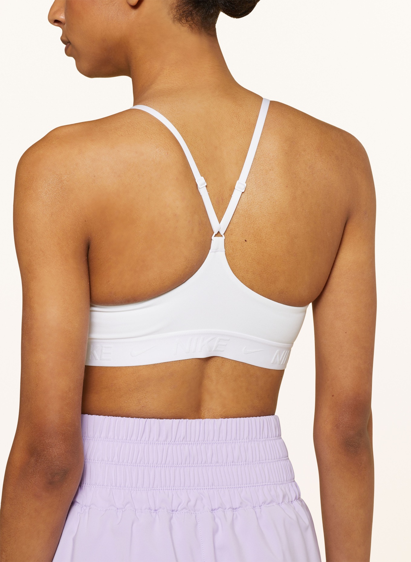 Nike Sports bra INDY, Color: WHITE (Image 4)