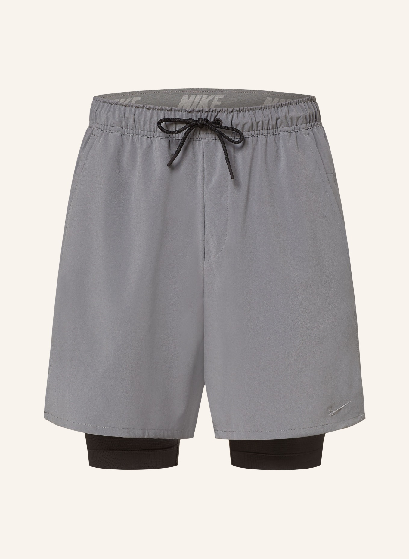 Nike 2-in-1 training shorts DRI-FIT UNLIMITED, Color: GRAY (Image 1)