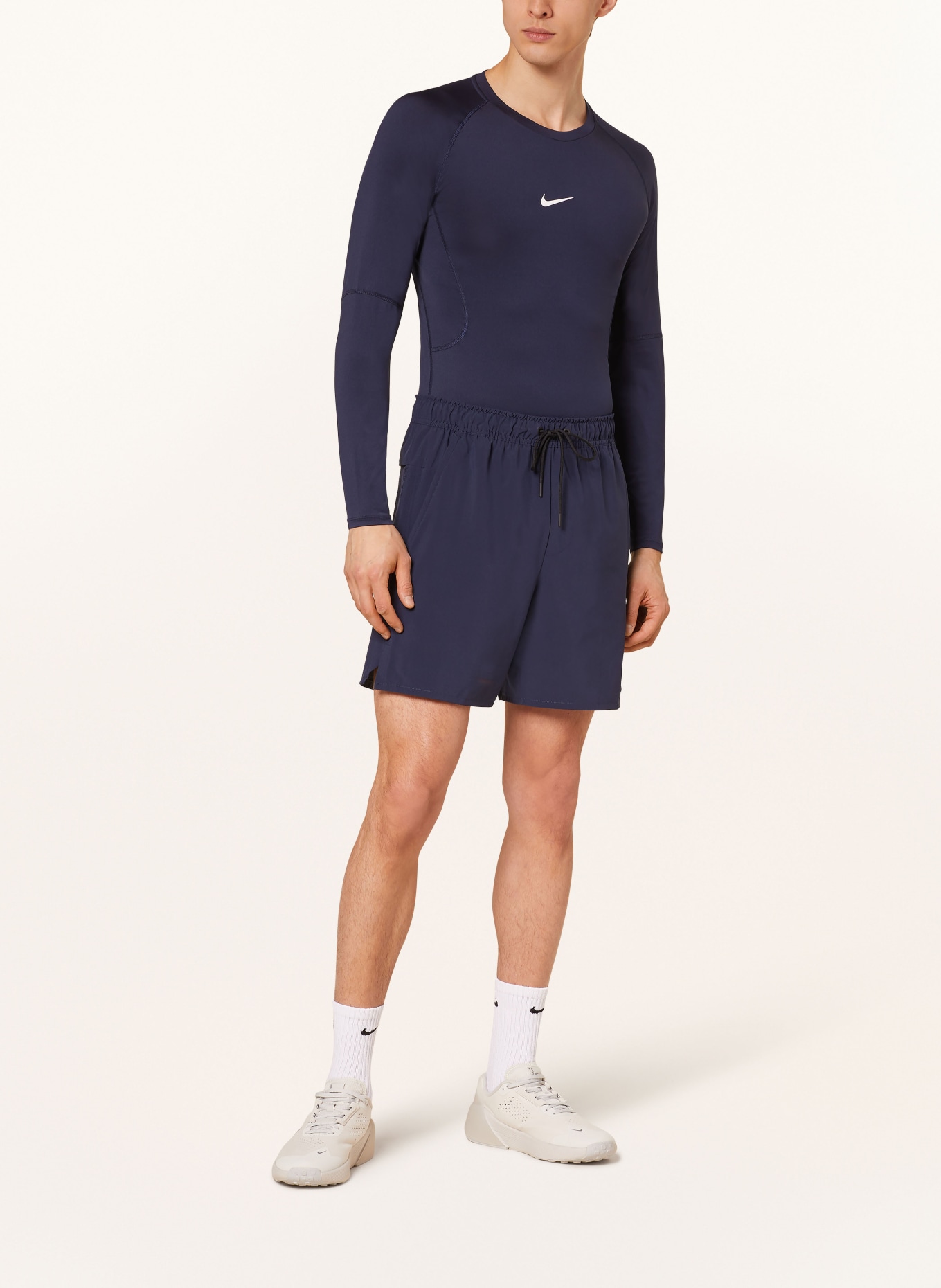 Nike Tričko s dlouhým rukávem PRO, Barva: TMAVĚ MODRÁ (Obrázek 2)