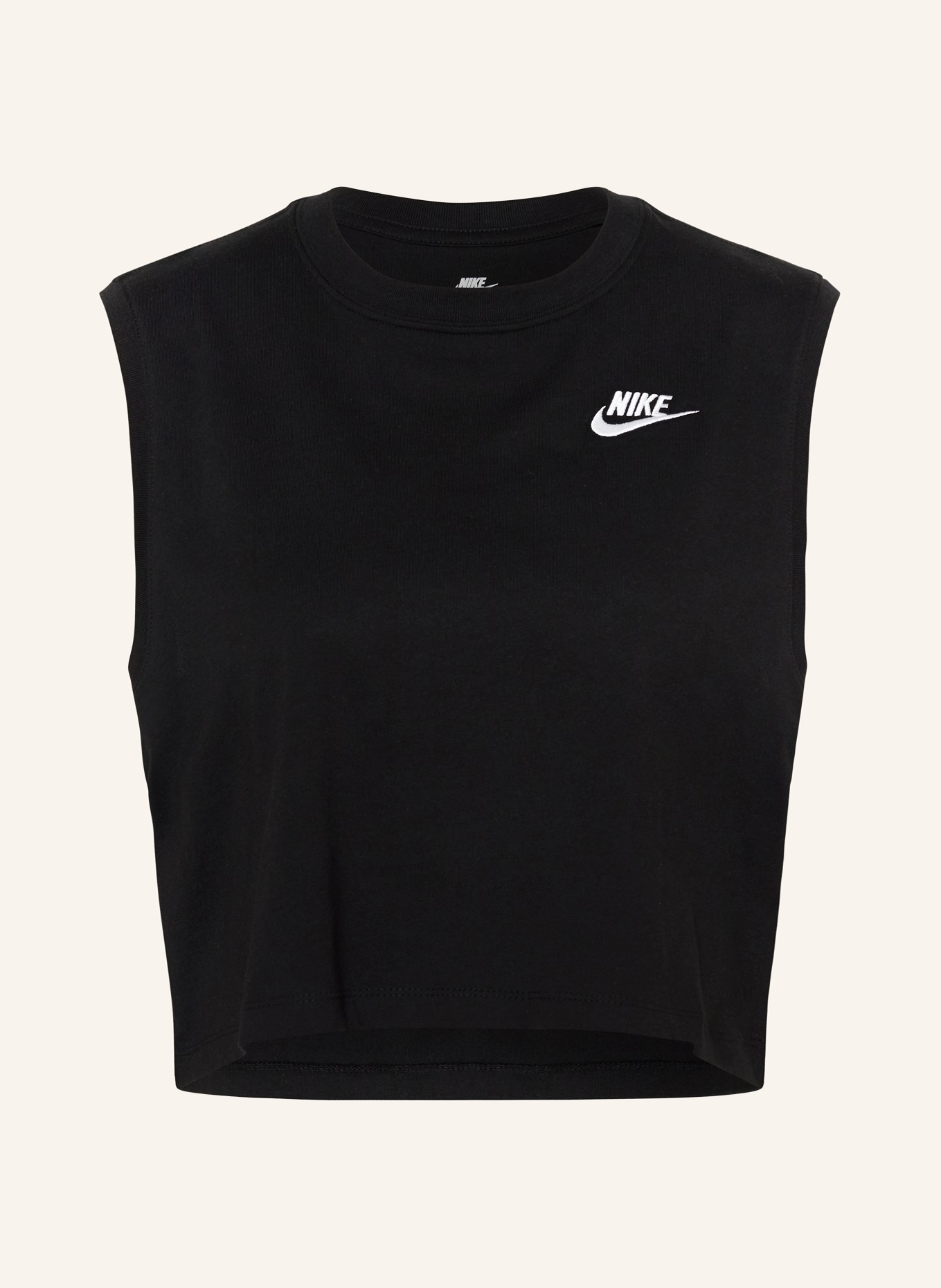 Nike Cropped top SPORTSWEAR CLUB, Color: BLACK (Image 1)