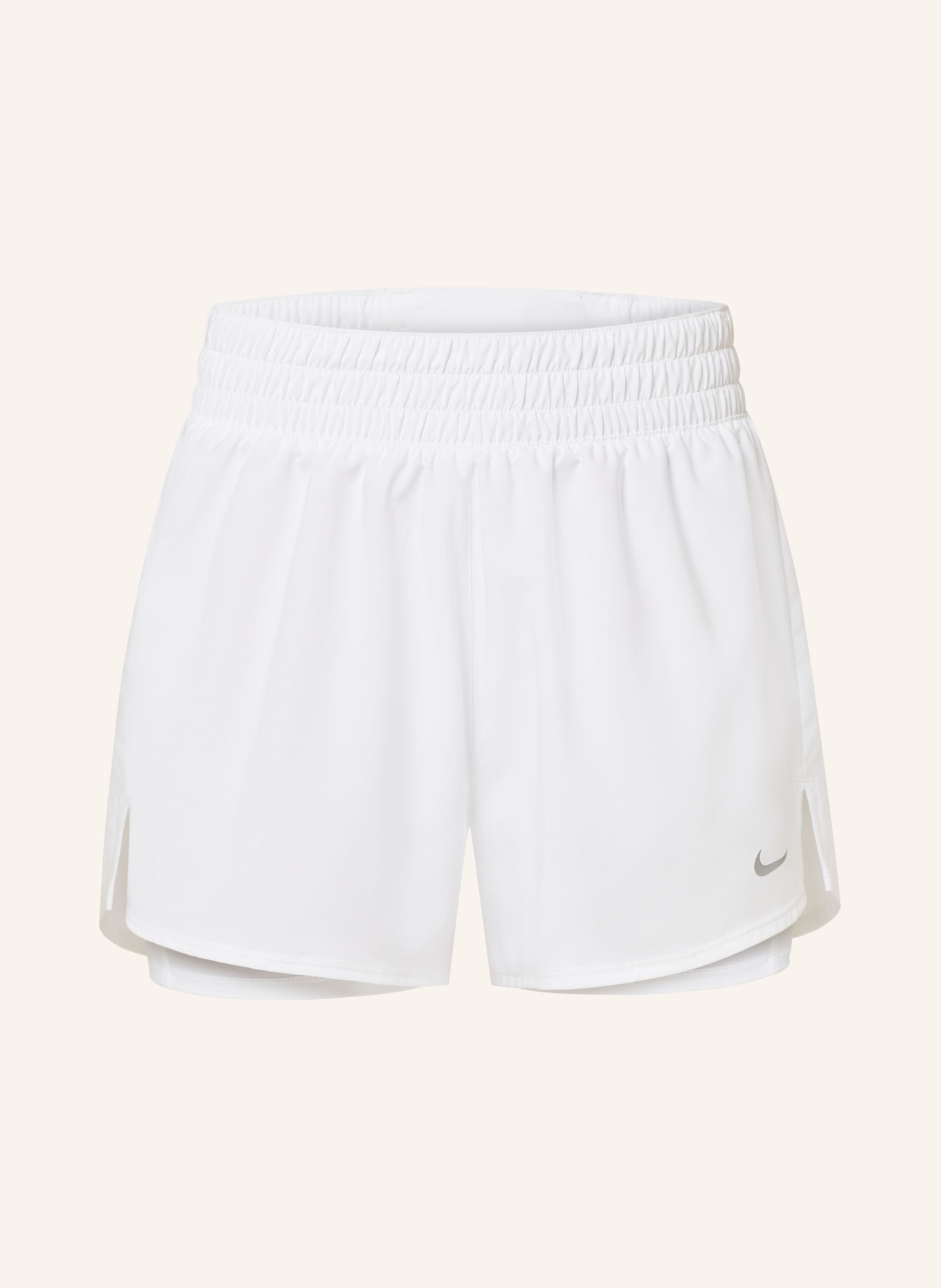 Nike 2-in-1-Trainingsshorts ONE, Farbe: WEISS (Bild 1)