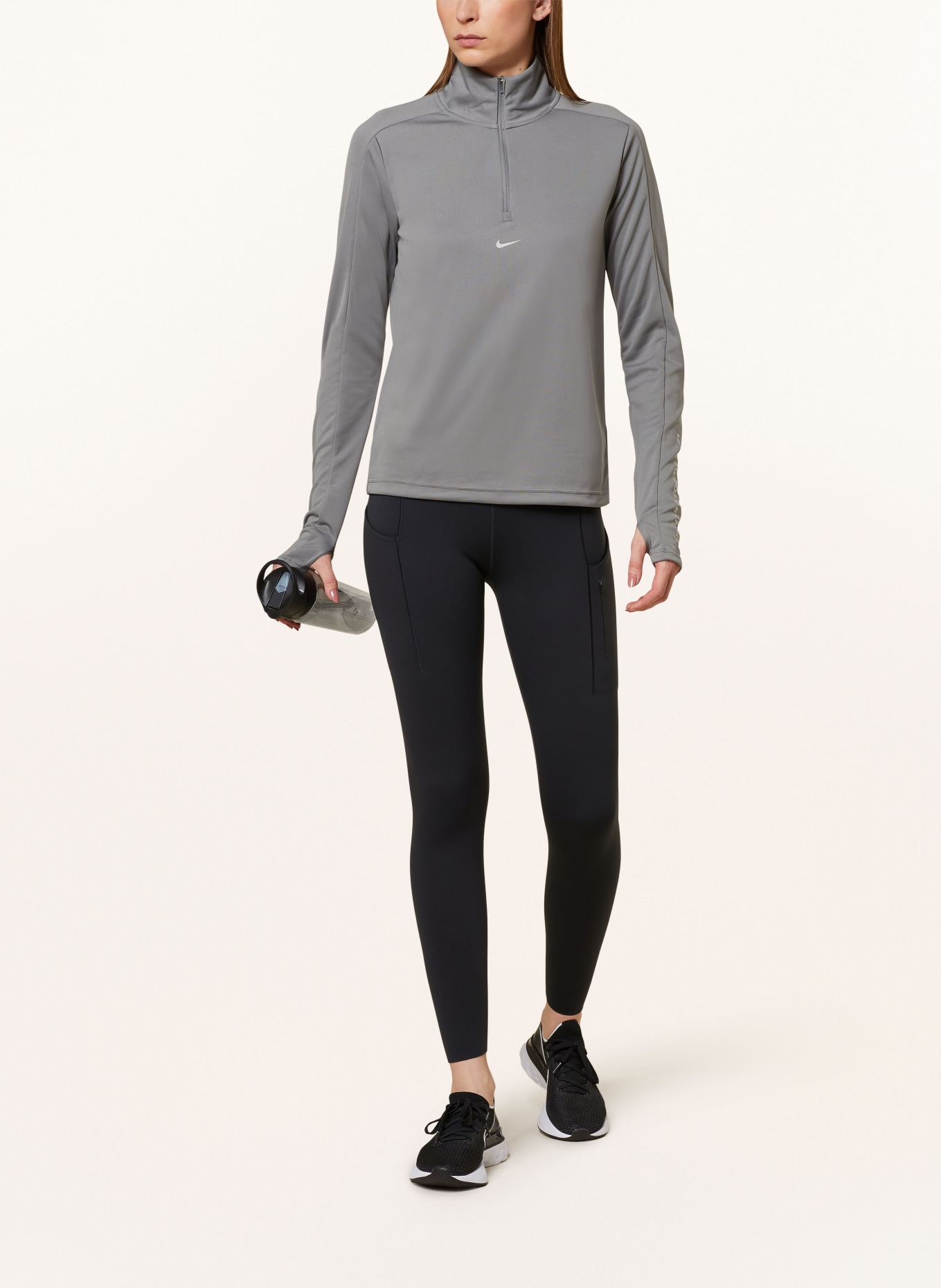 Nike Koszulka do biegania DRI-FIT PACER, Kolor: SZARY (Obrazek 2)