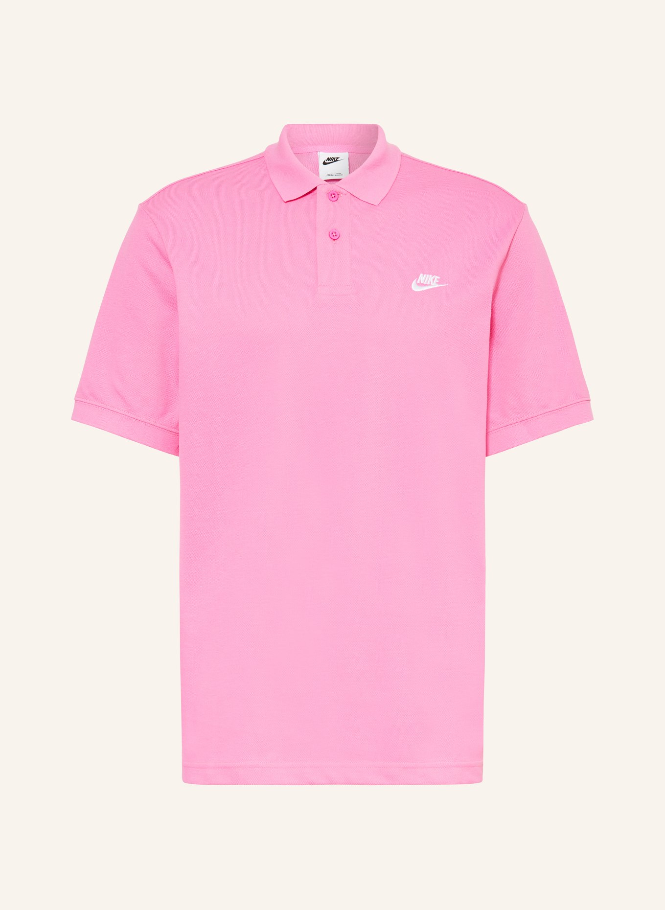 Nike Piqué-Poloshirt CLUB, Farbe: ROSA (Bild 1)