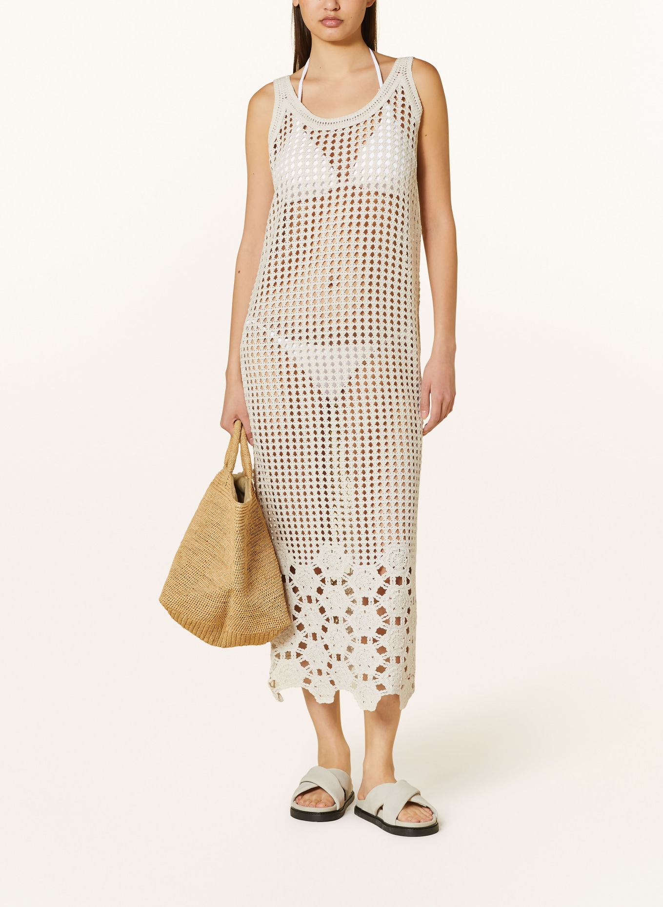 Y.A.S. Lace dress, Color: BEIGE (Image 2)