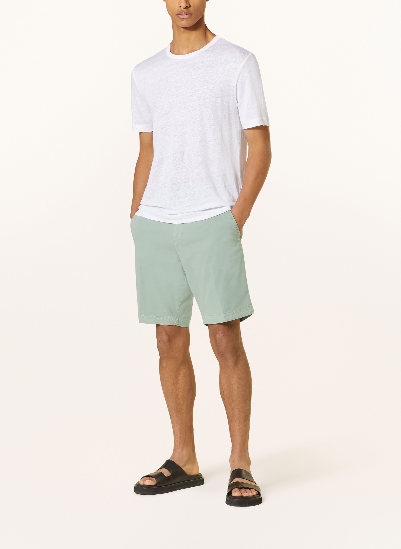 BOSS Shorts SLICE slim fit, Color: LIGHT GREEN (Image 2)