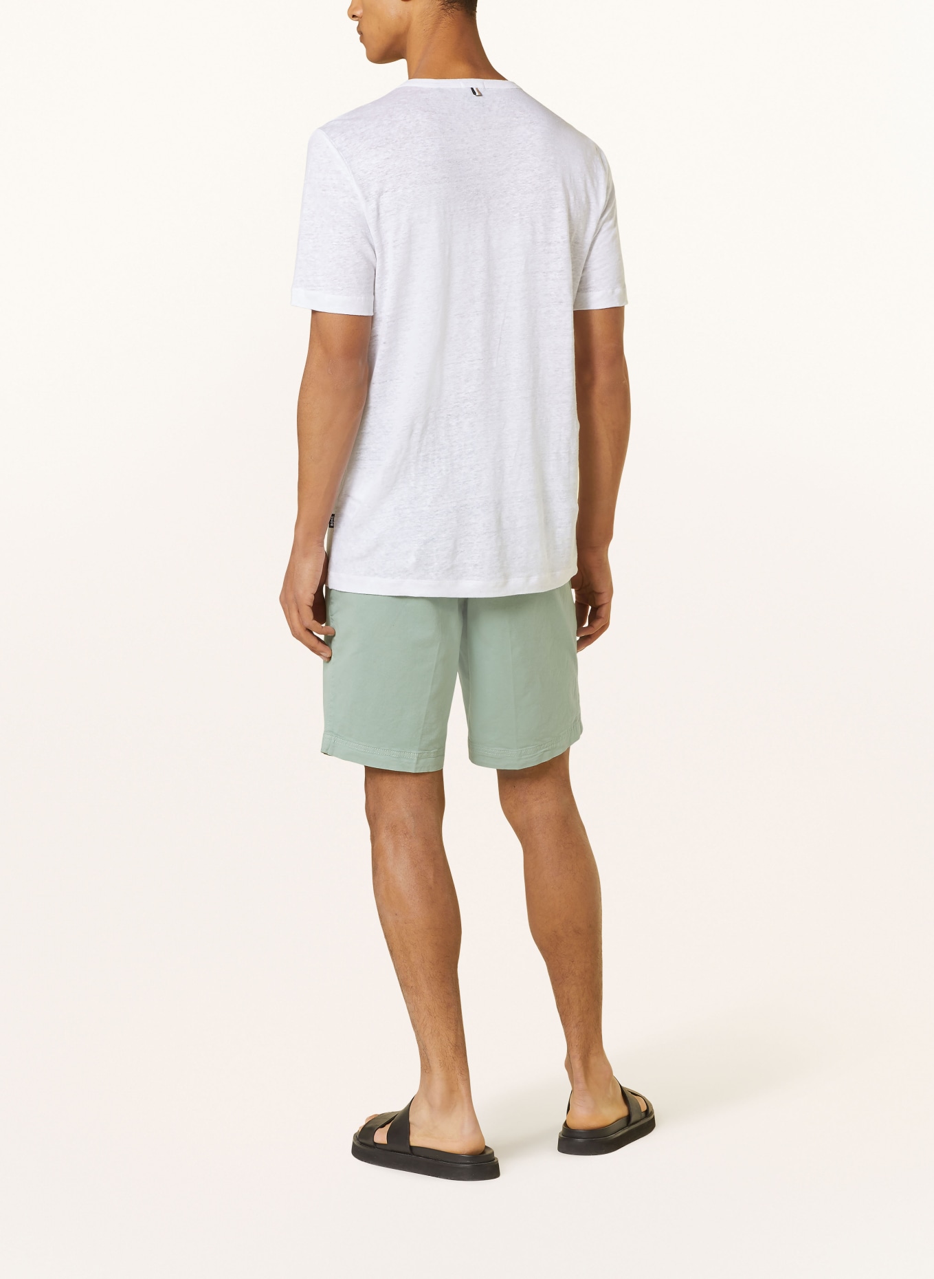 BOSS Shorts SLICE slim fit, Color: LIGHT GREEN (Image 3)