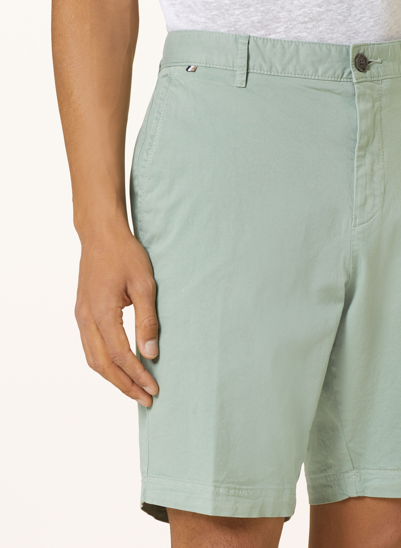 BOSS Shorts SLICE slim fit, Color: LIGHT GREEN (Image 5)