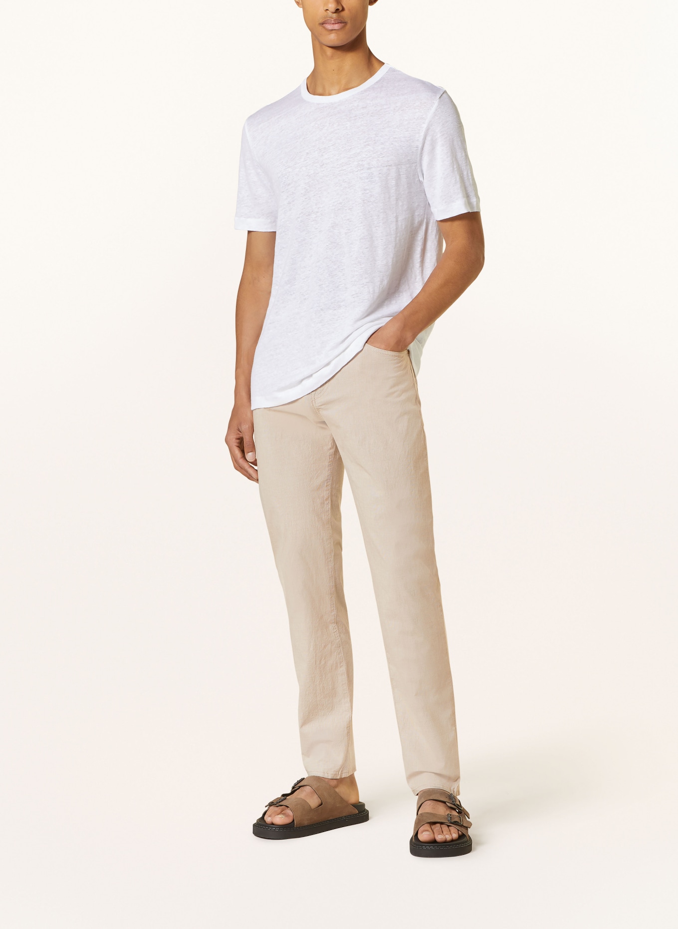 BOSS Trousers RE MAINE regular fit, Color: BEIGE (Image 2)