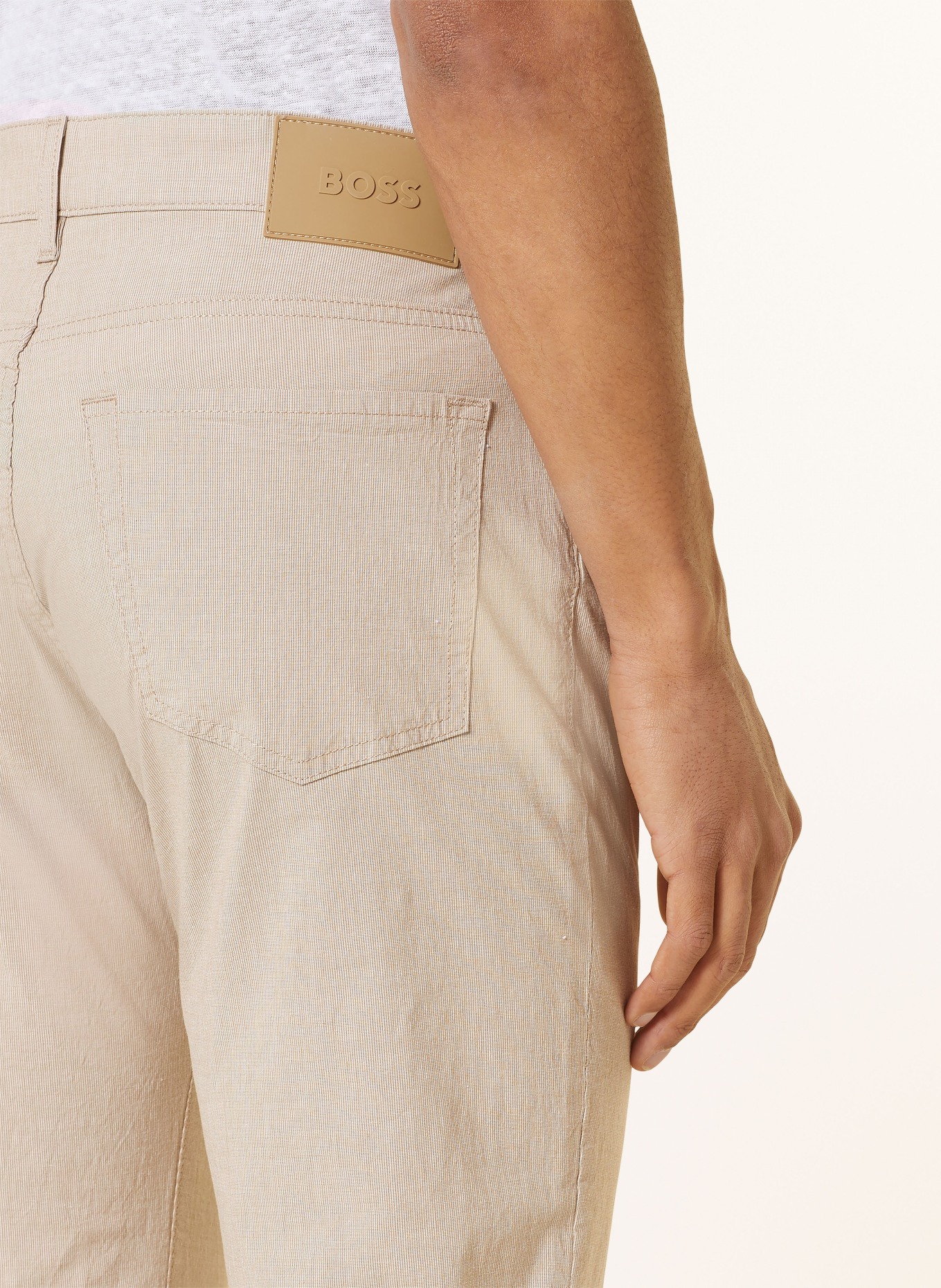 BOSS Trousers RE MAINE regular fit, Color: BEIGE (Image 6)