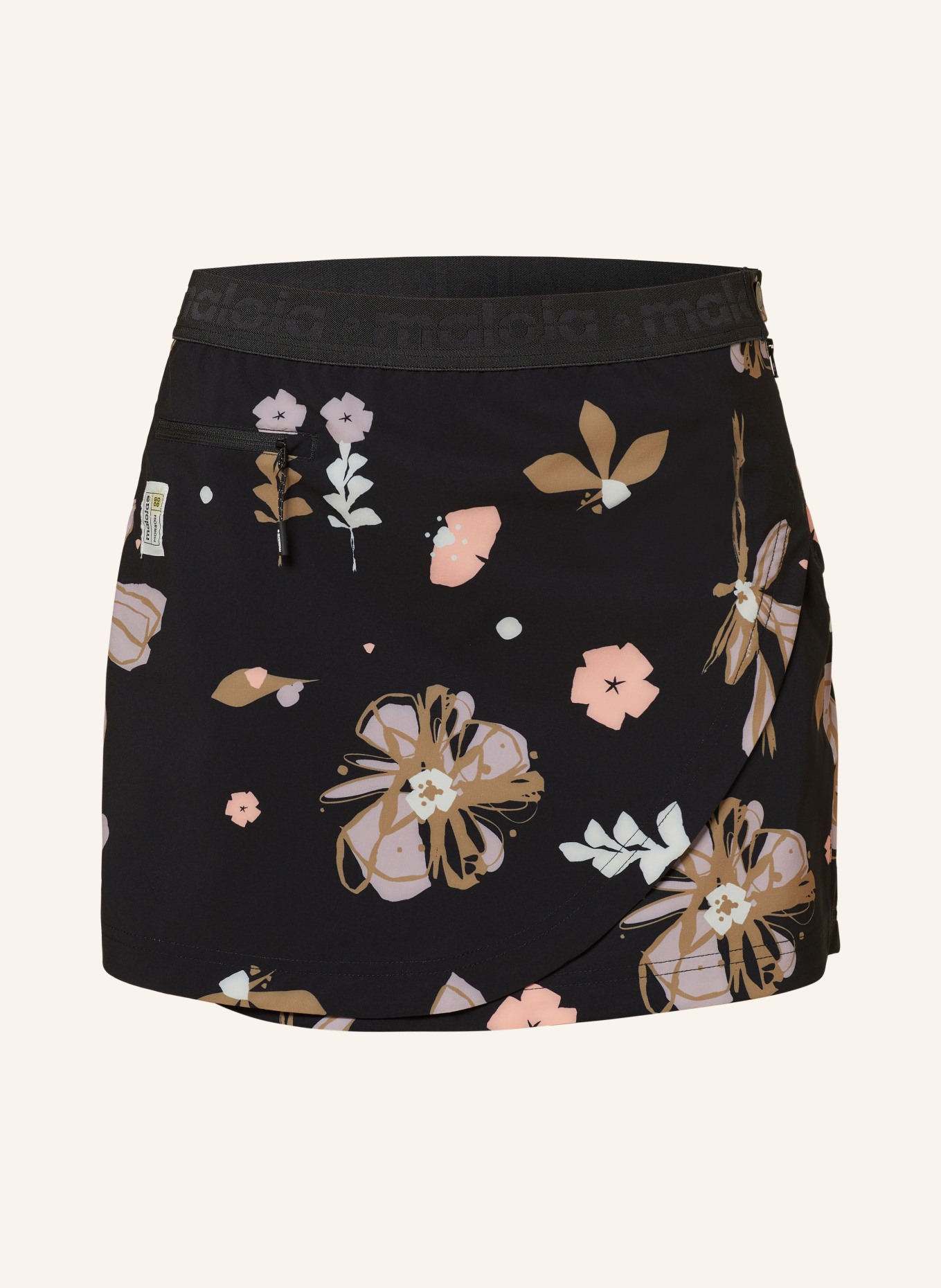 maloja Outdoor skirt GERMERM., Color: BLACK/ LIGHT PURPLE/ BROWN (Image 1)