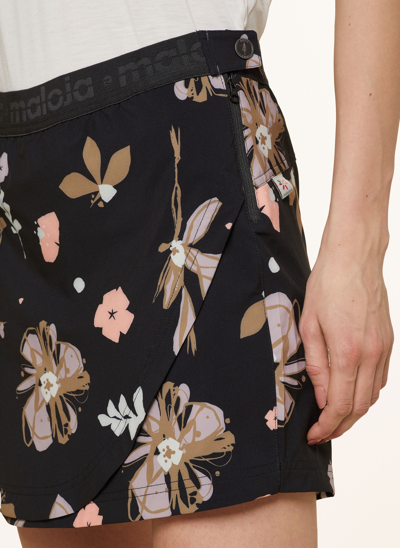 maloja Outdoor skirt GERMERM., Color: BLACK/ LIGHT PURPLE/ BROWN (Image 5)