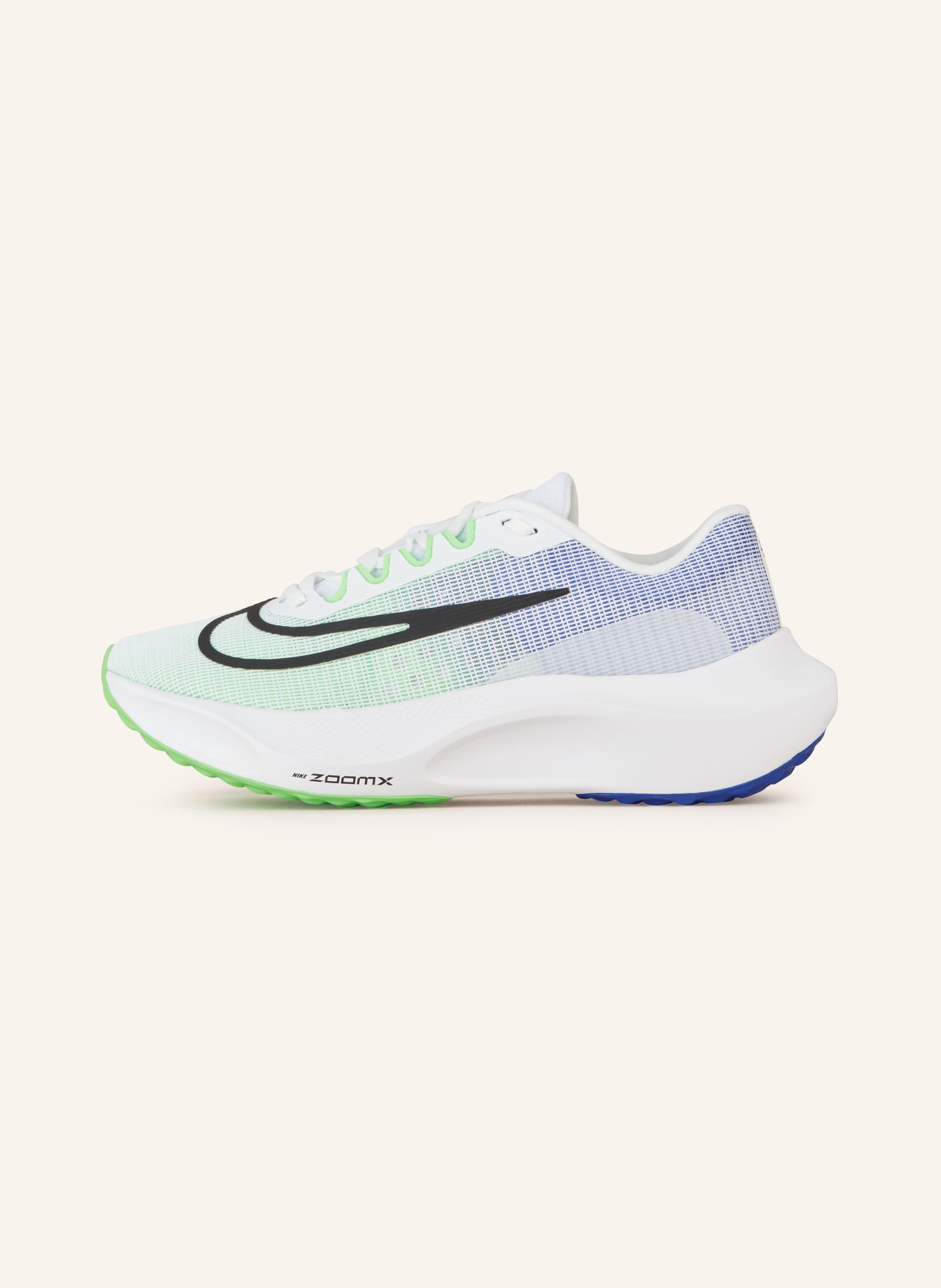 Nike Laufschuhe ZOOM FLY 5, Farbe: WEISS/ BLAU/ GRÜN (Bild 4)