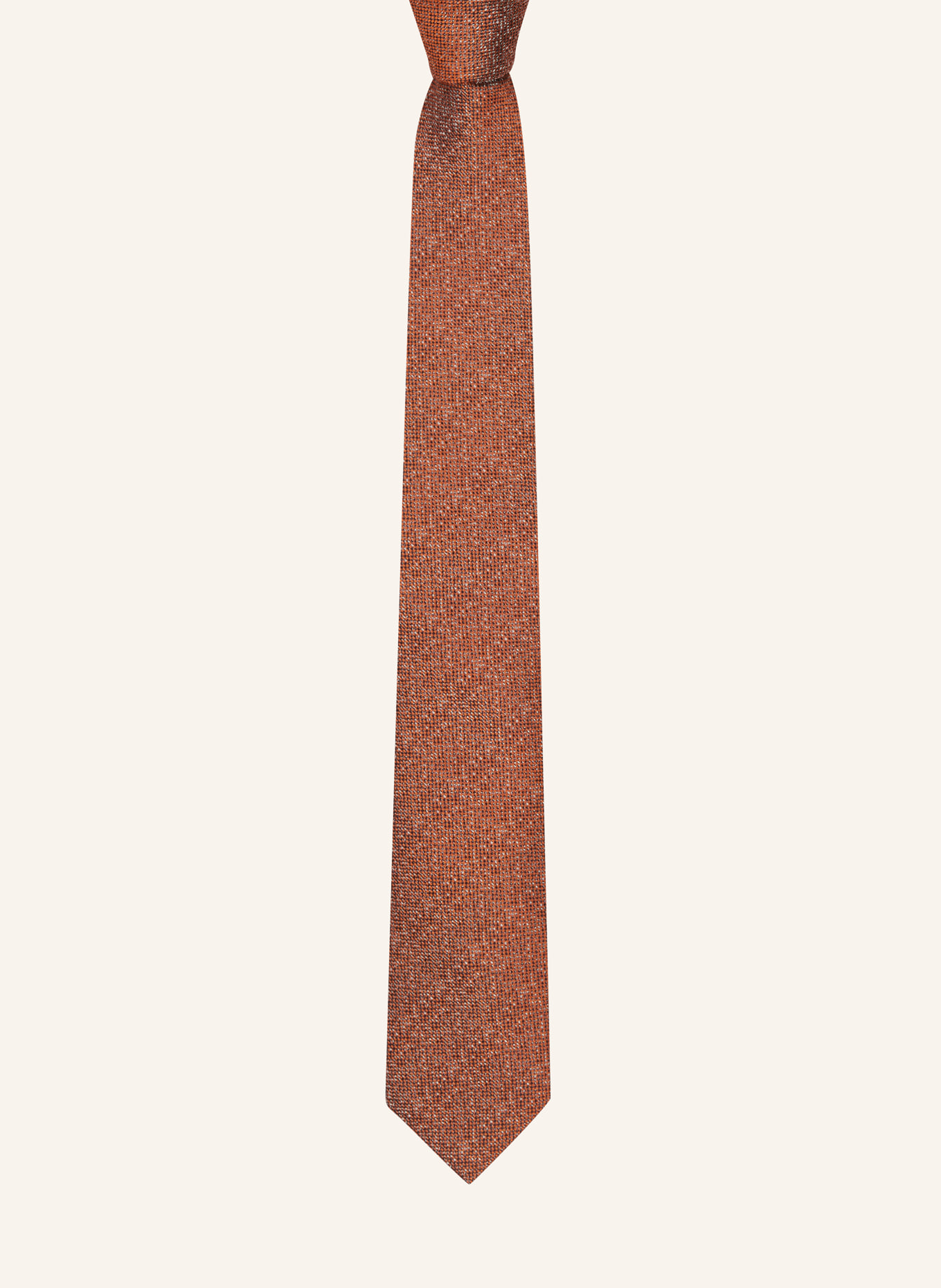 DIGEL Set DANNY: Krawatte und Einstecktuch, Farbe: HELLBRAUN/ ORANGE (Bild 2)