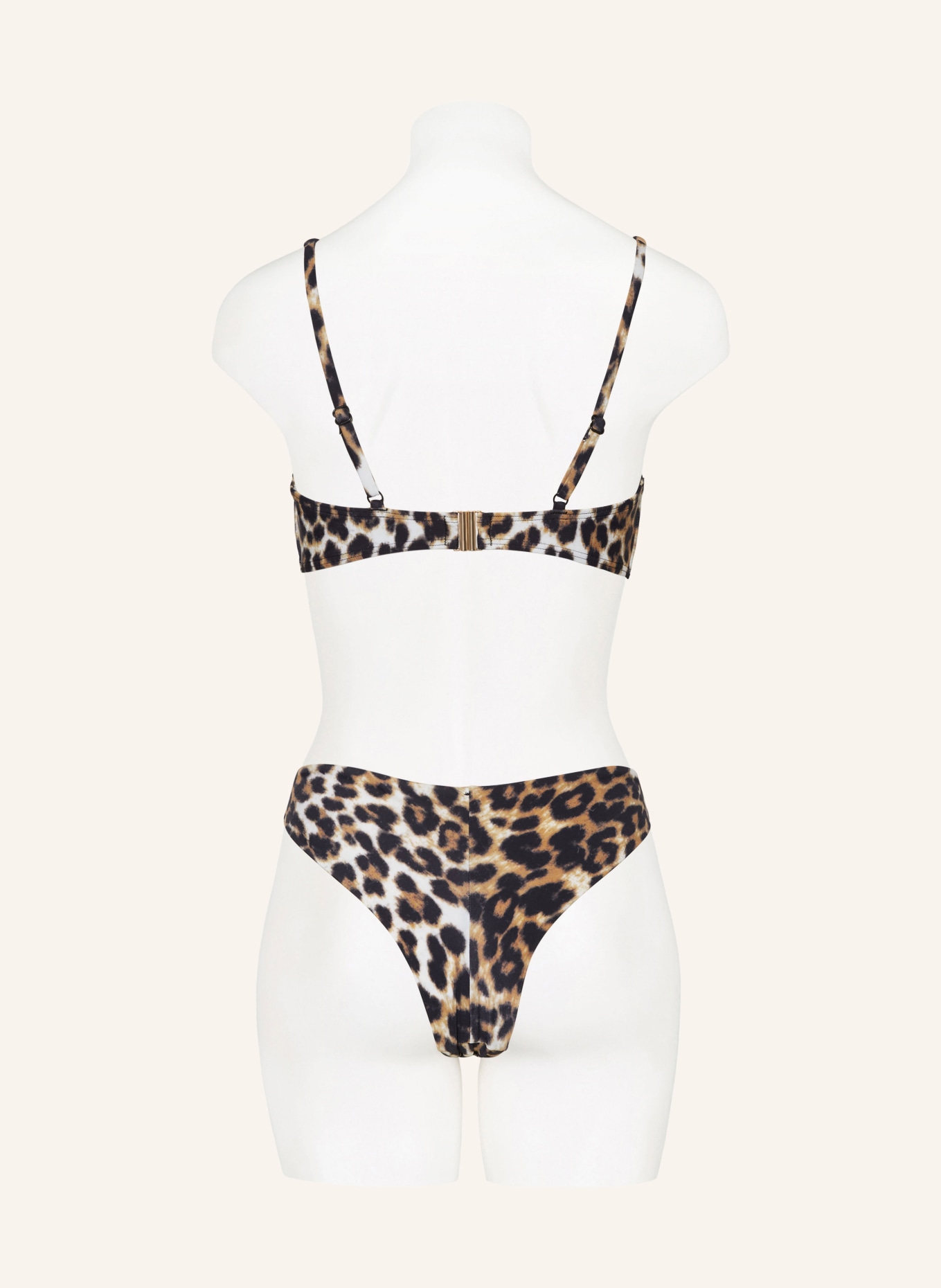 Hot Stuff Bralette-Bikini-Top, Farbe: SCHWARZ/ BEIGE (Bild 3)