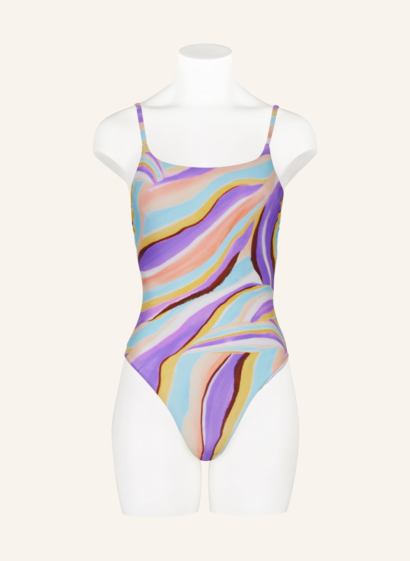 Hot Stuff Swimsuit, Color: PURPLE/ YELLOW/ LIGHT BLUE (Image 2)