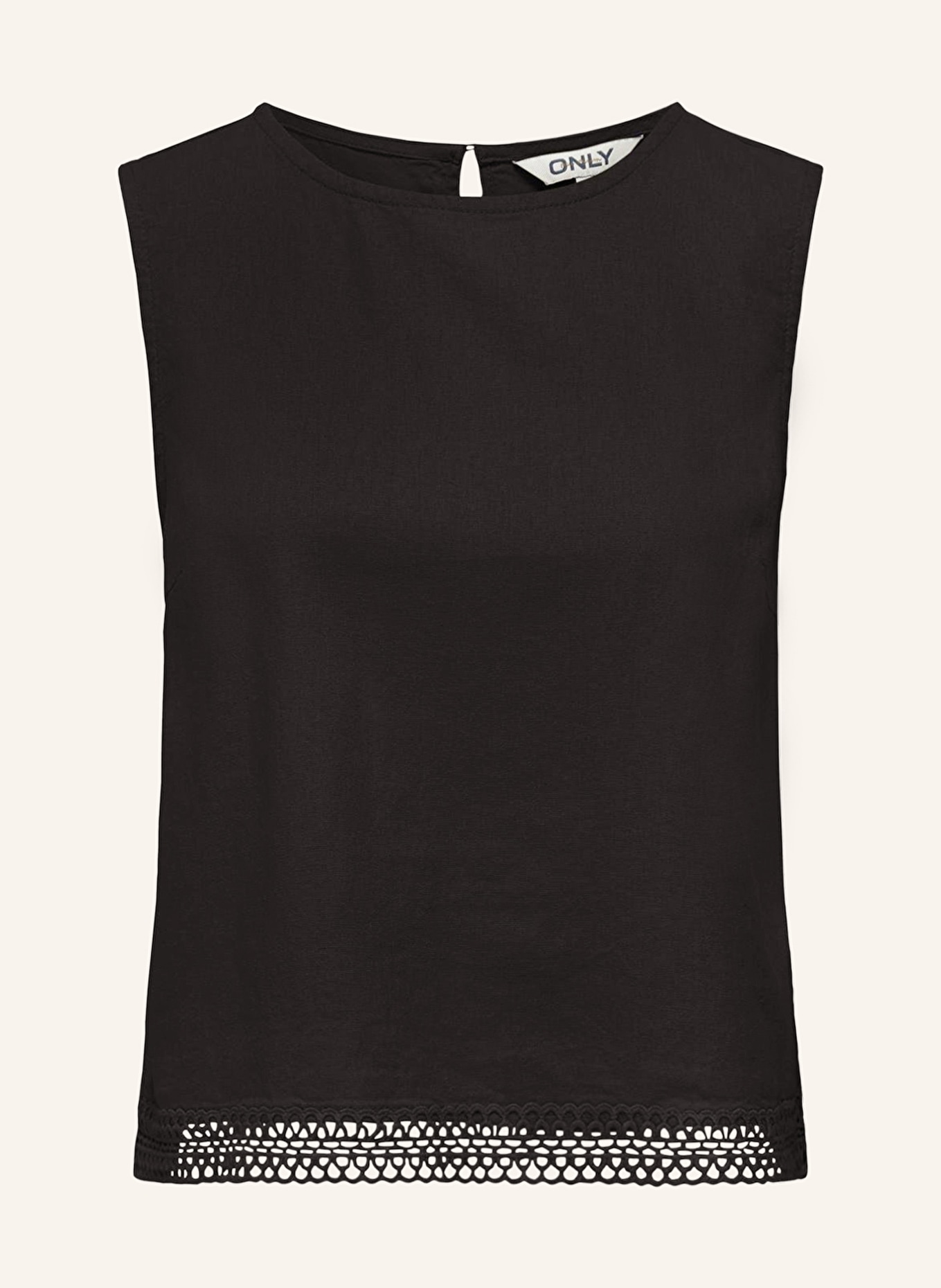 ONLY Linen top, Color: BLACK (Image 1)