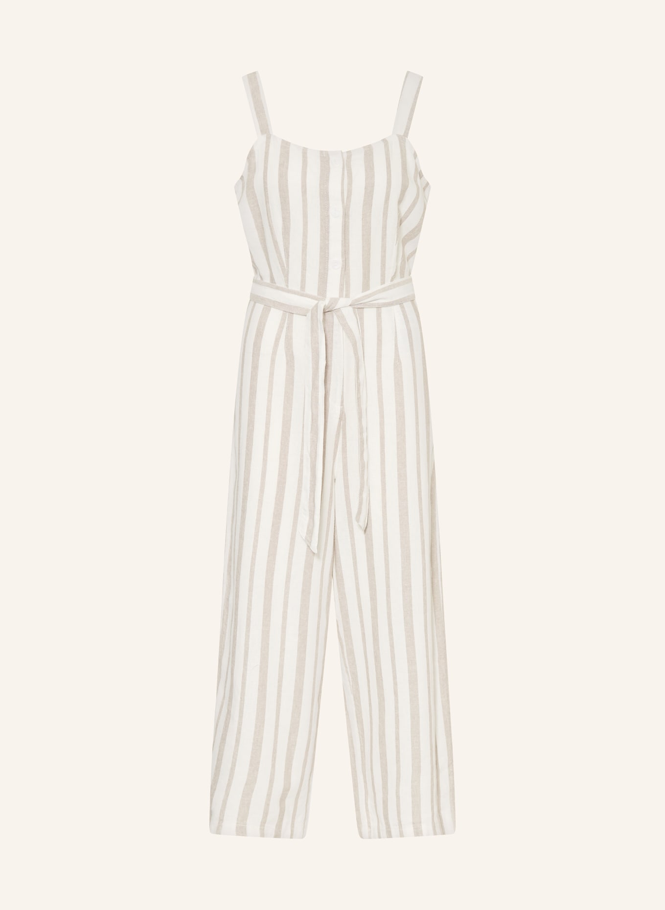 ONLY Jumpsuit mit Leinen, Farbe: BEIGE/ CREME (Bild 1)