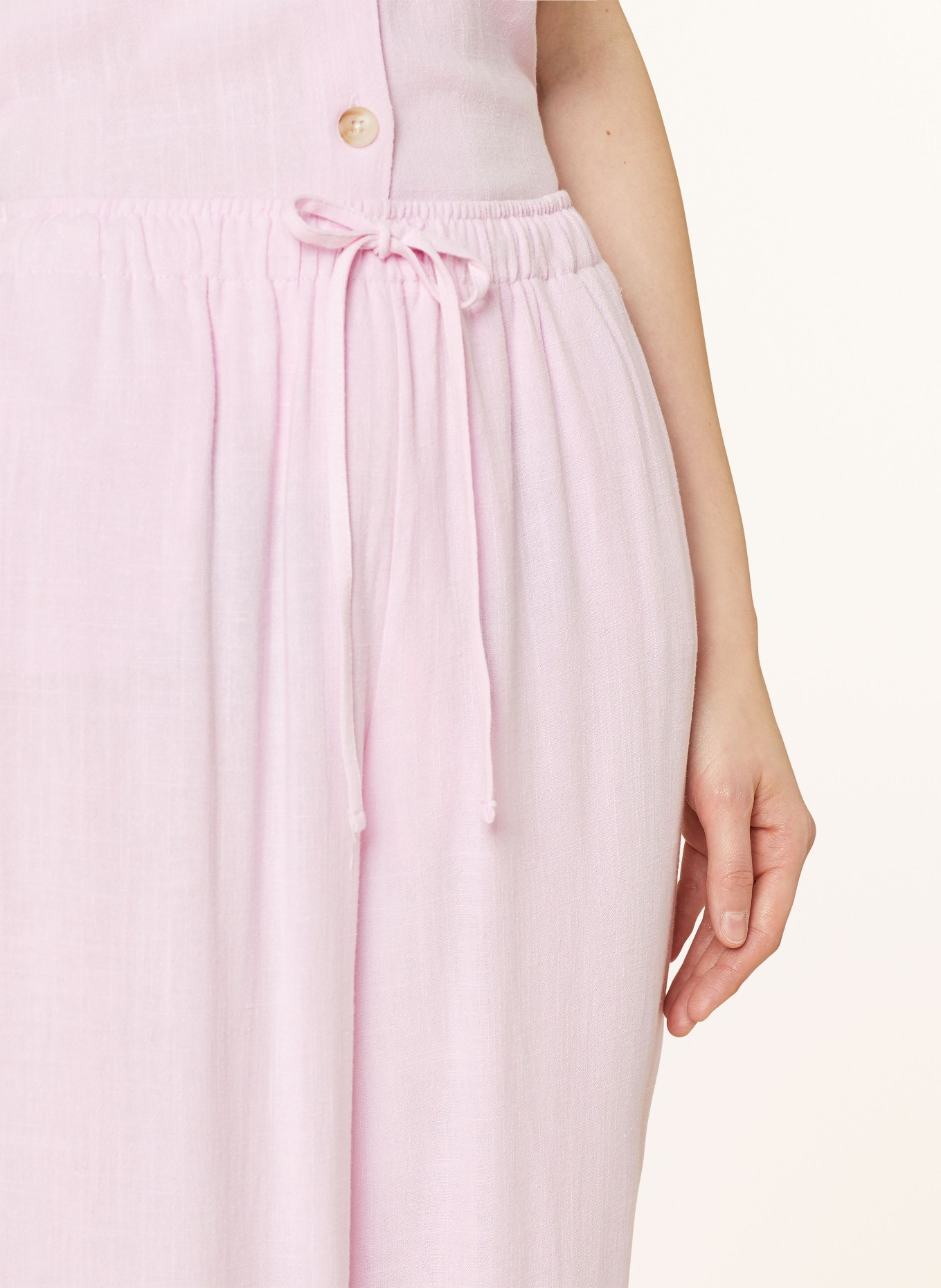 ONLY Wide leg trousers, Color: PINK (Image 5)