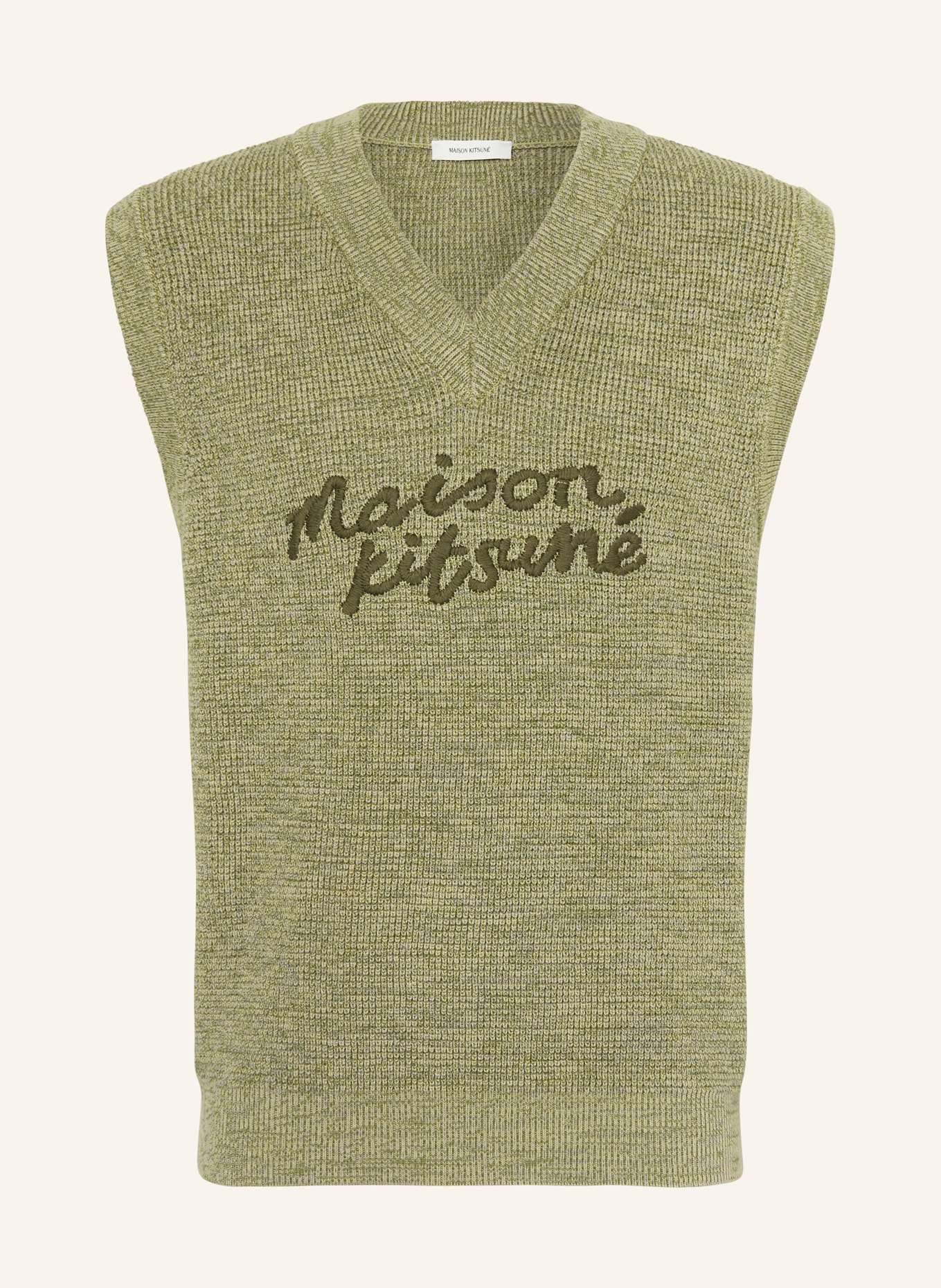 MAISON KITSUNÉ Sweater vest, Color: KHAKI (Image 1)