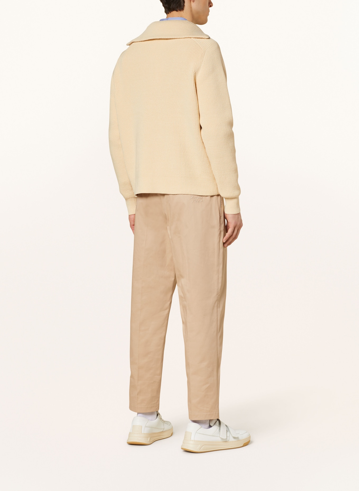 MAISON KITSUNÉ Half-zip sweater, Color: BEIGE (Image 3)