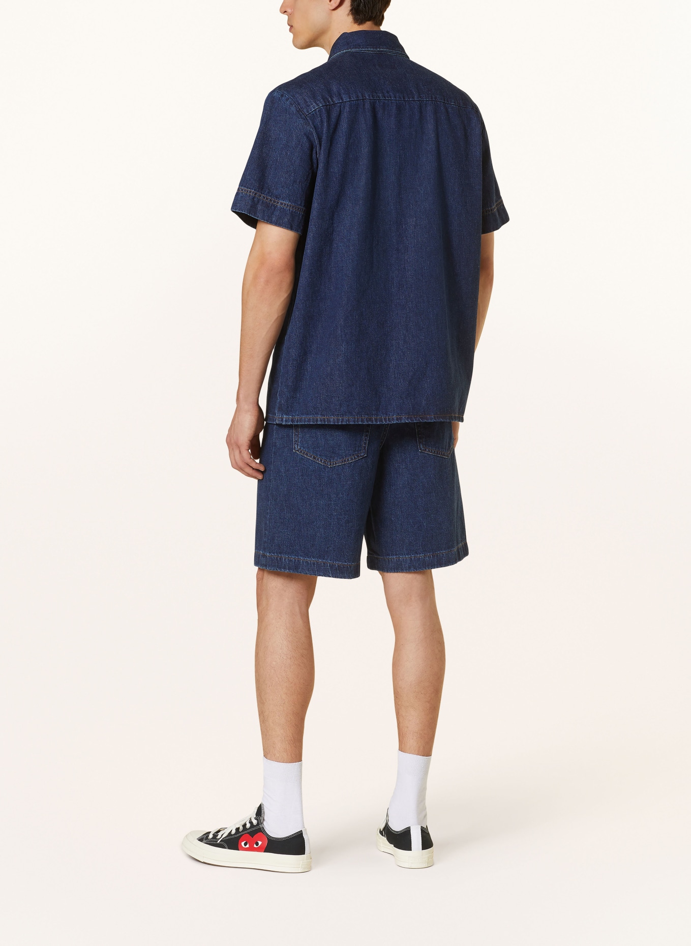 A.P.C. Džínová košile Comfort Fit, Barva: IAL  WASHED INDIGO (Obrázek 3)