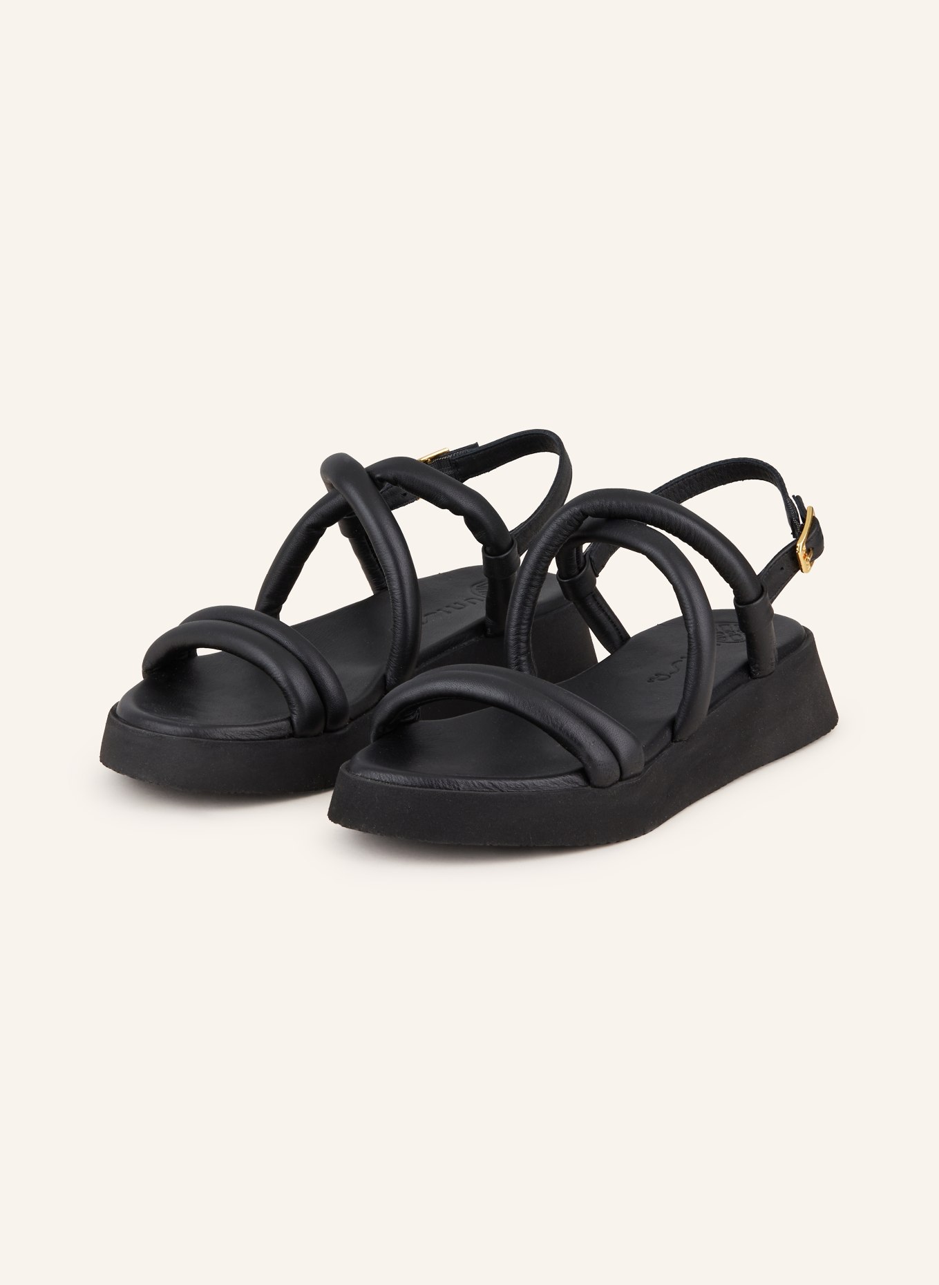 UNISA Platform sandals CEDRA, Color: BLACK (Image 1)
