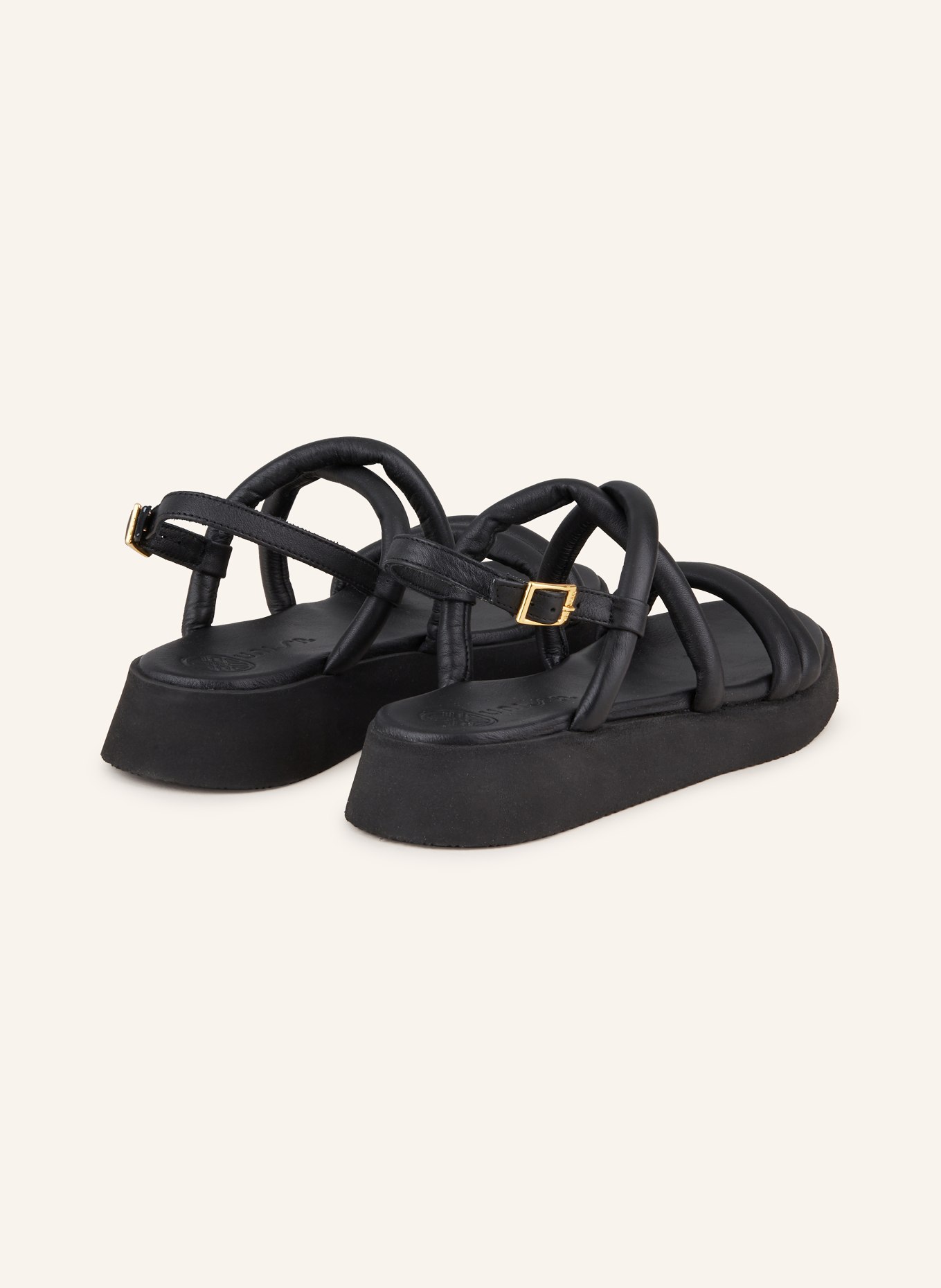 UNISA Platform sandals CEDRA, Color: BLACK (Image 2)