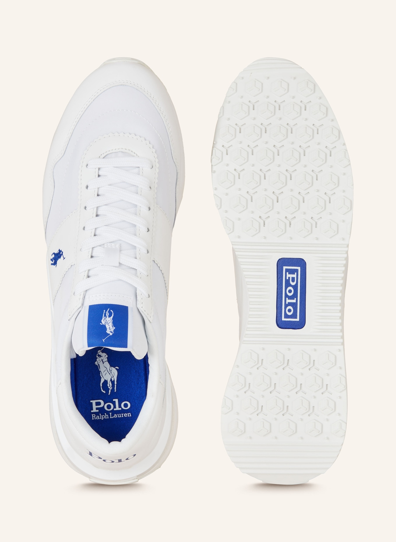 POLO RALPH LAUREN Sneakers, Color: WHITE/ BLUE (Image 5)